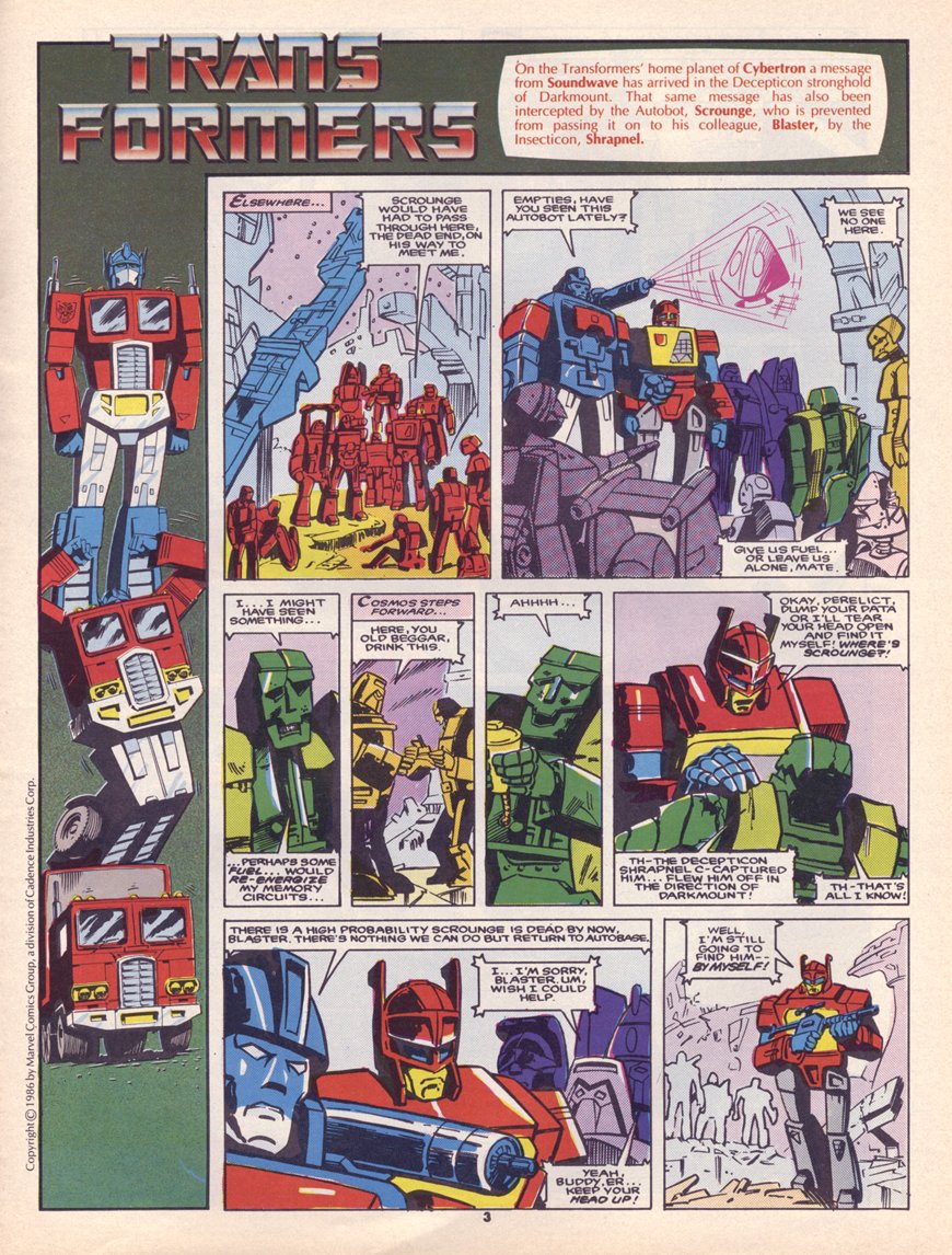 Read online The Transformers (UK) comic -  Issue #67 - 2