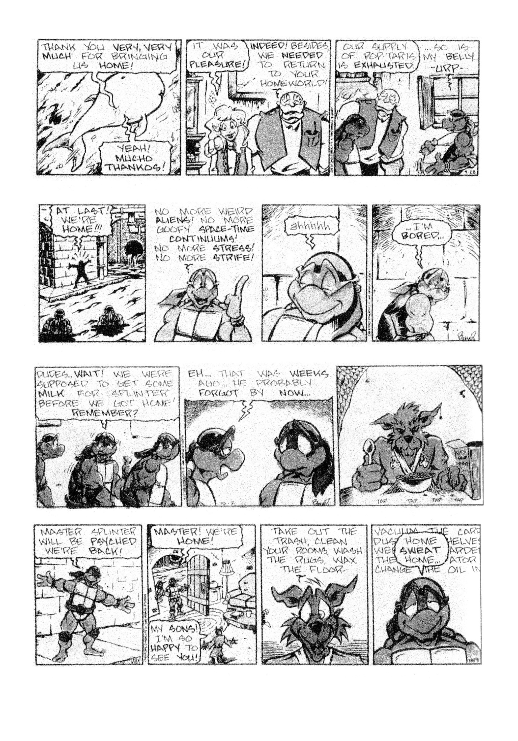 Read online Teenage Mutant Ninja Turtles: Complete Newspaper Daily Comic Strip Collection comic -  Issue # TPB 3 (Part 2) - 19