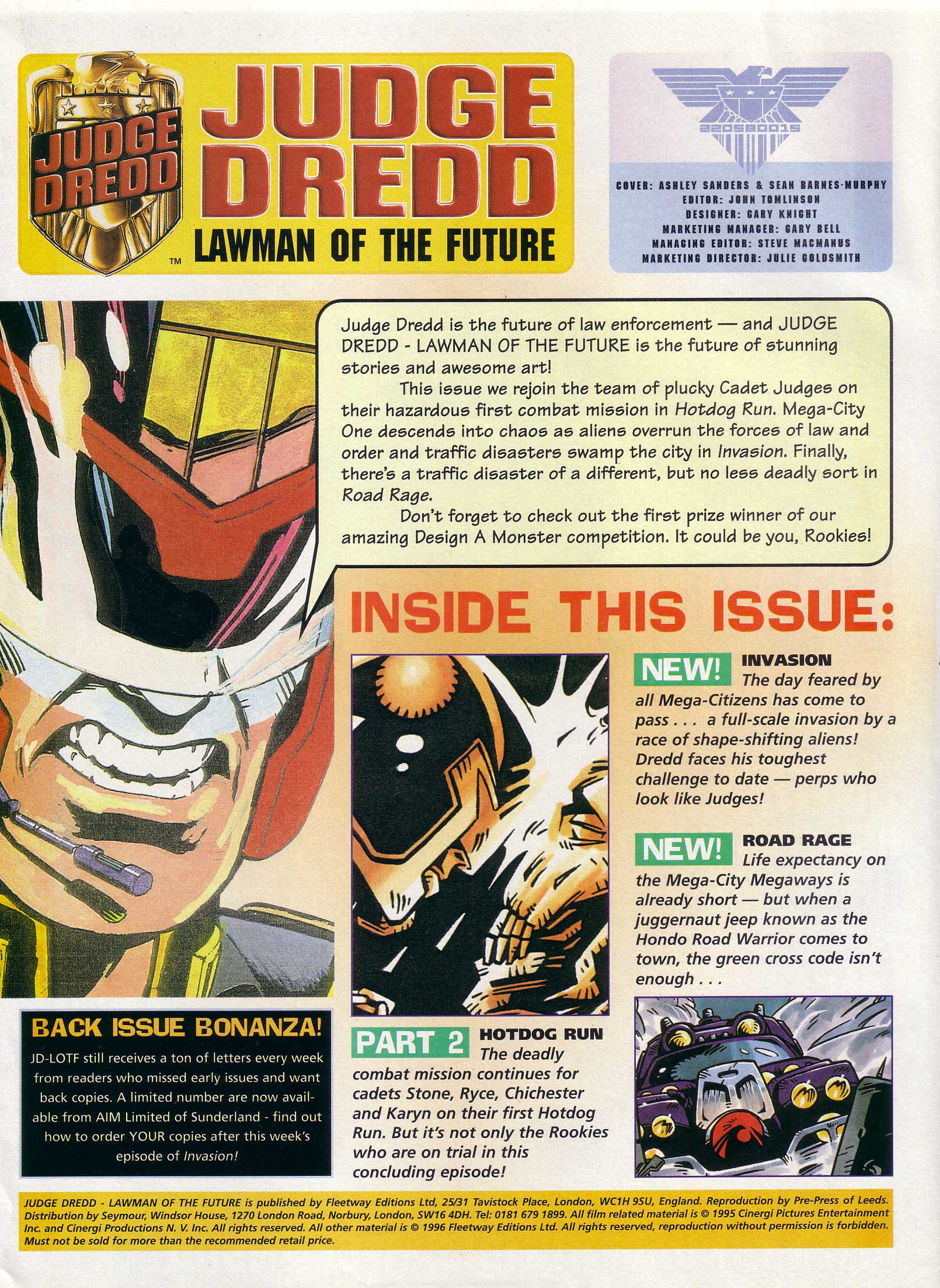 Read online Judge Dredd Lawman of the Future comic -  Issue #21 - 2