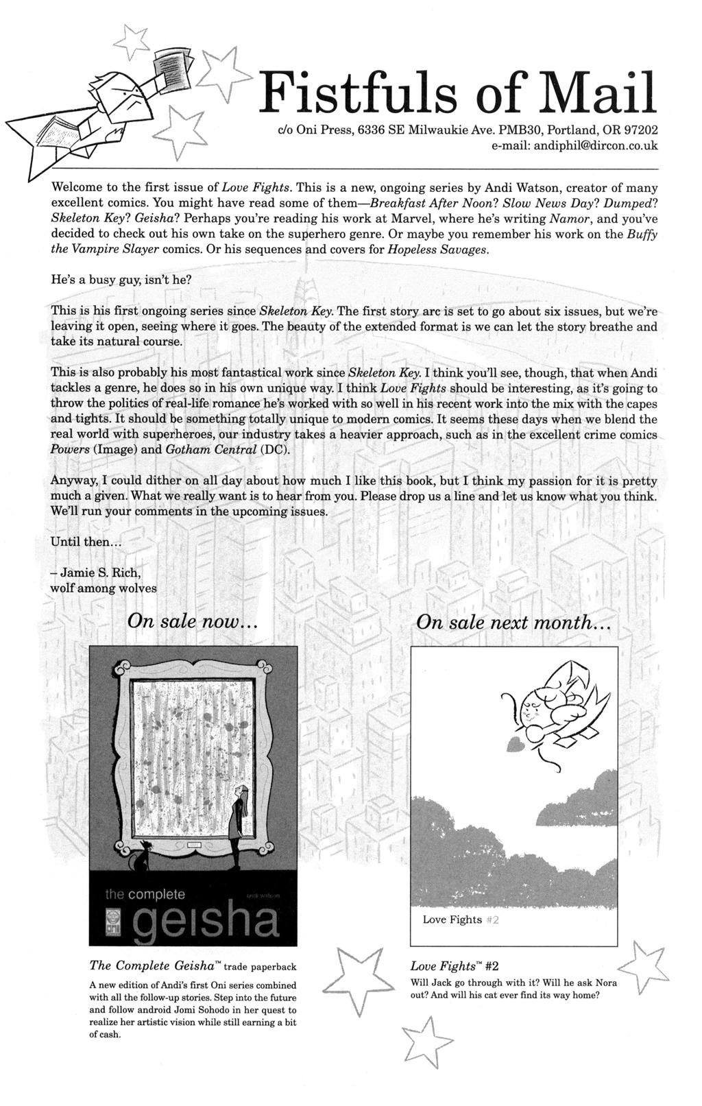 Read online Love Fights comic -  Issue #1 - 27