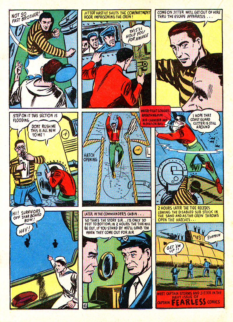 Read online Captain Fearless comic -  Issue #1 - 34