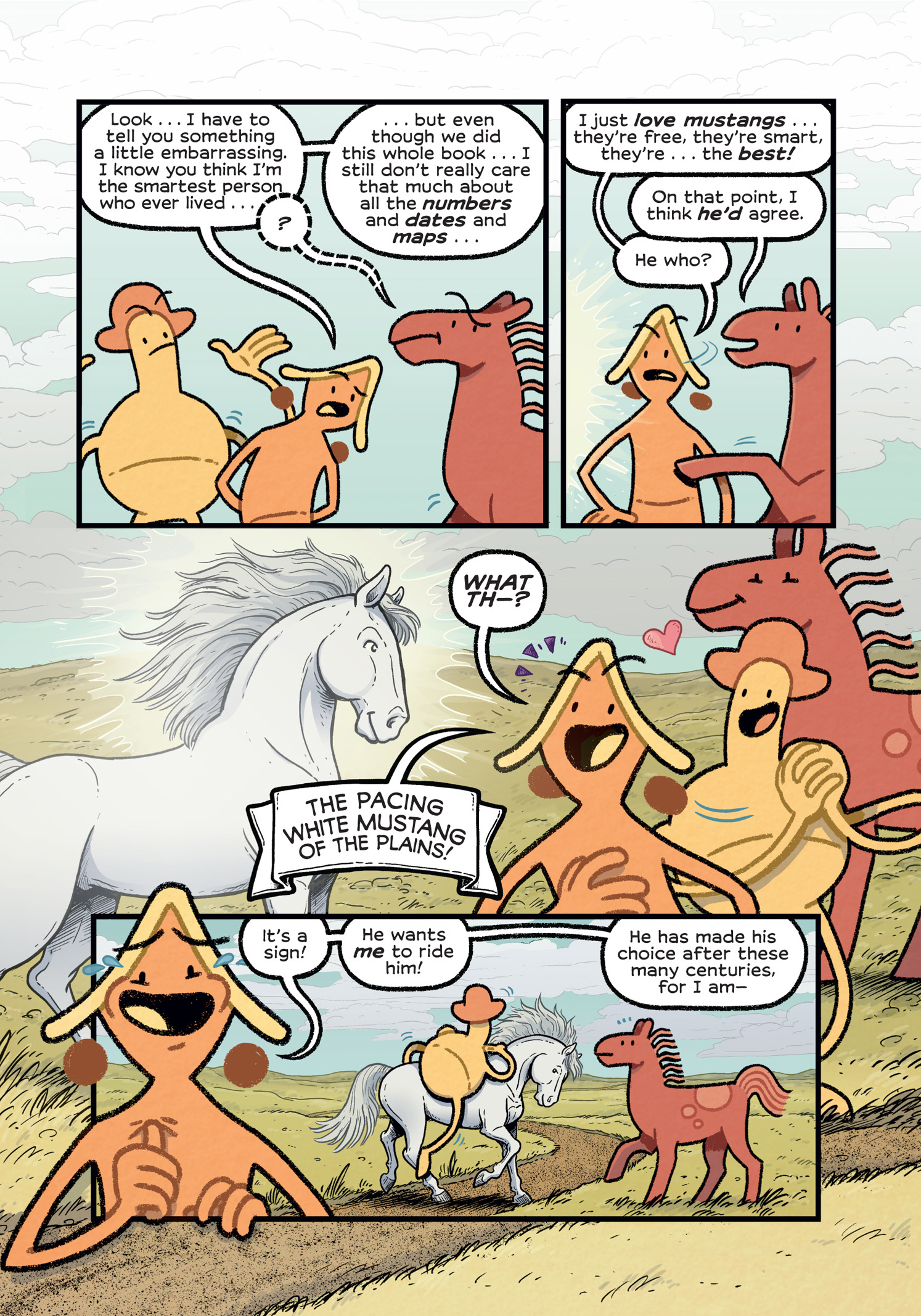 Read online History Comics comic -  Issue # The Wild Mustang - Horses of the American West - 110