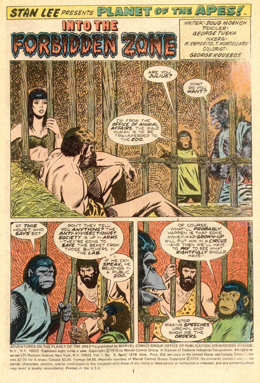 Read online Adventures on the Planet of the Apes comic -  Issue #5 - 2