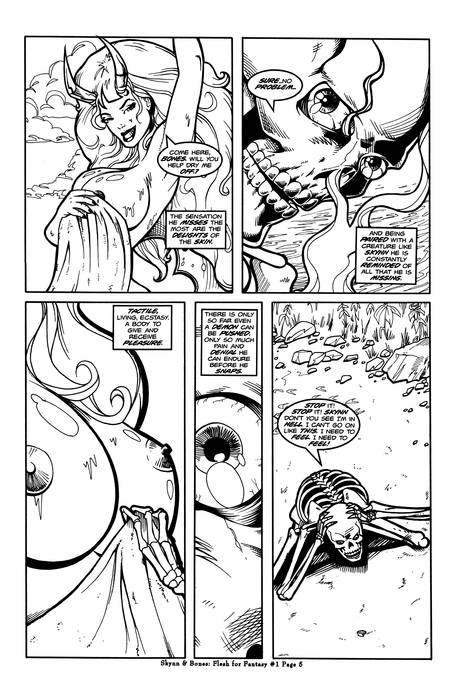 Read online Skynn & Bones: Flesh for Fantasy comic -  Issue #1 - 6