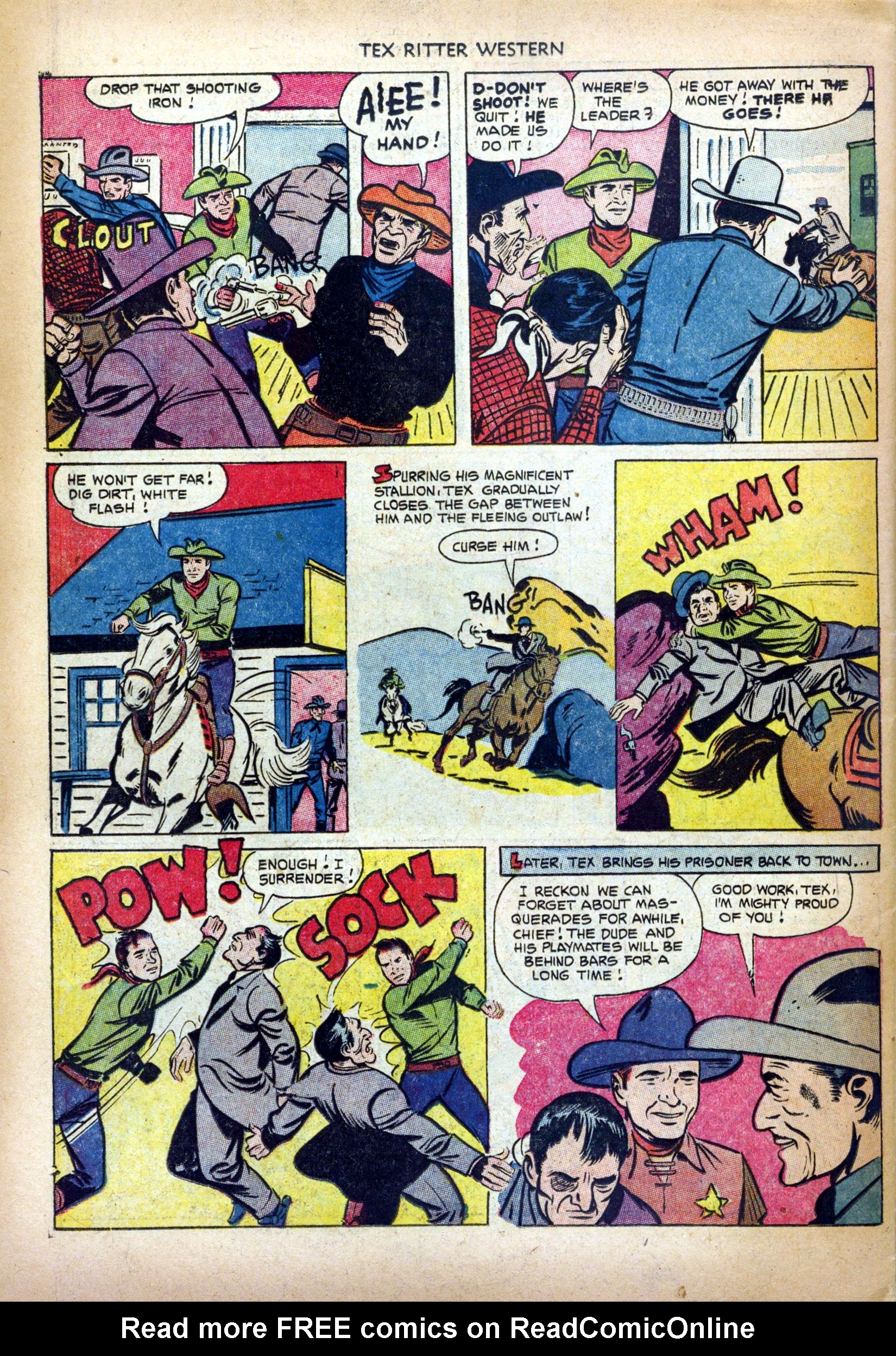 Read online Tex Ritter Western comic -  Issue #14 - 34