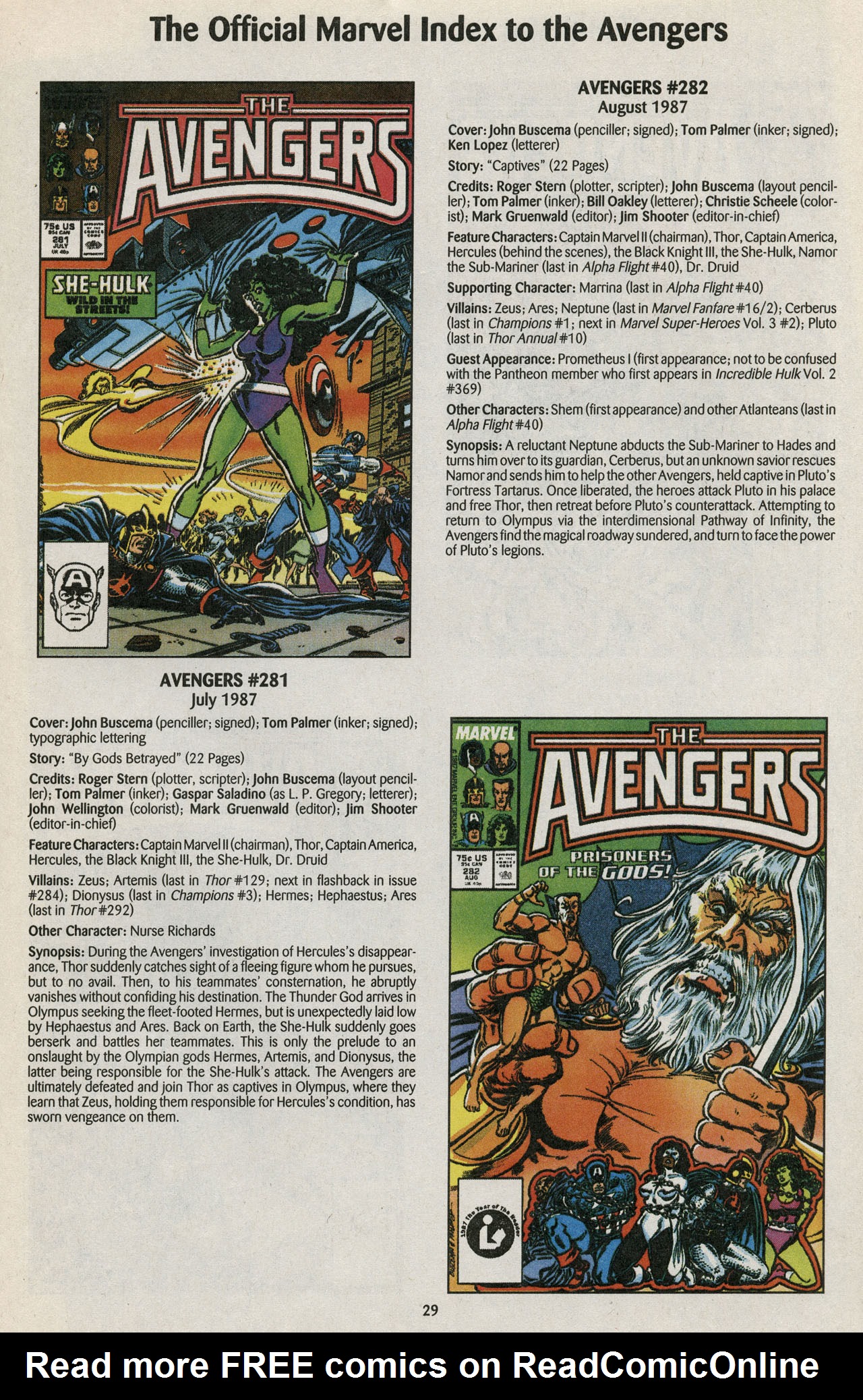Read online The Official Marvel Index to the Avengers comic -  Issue #5 - 31