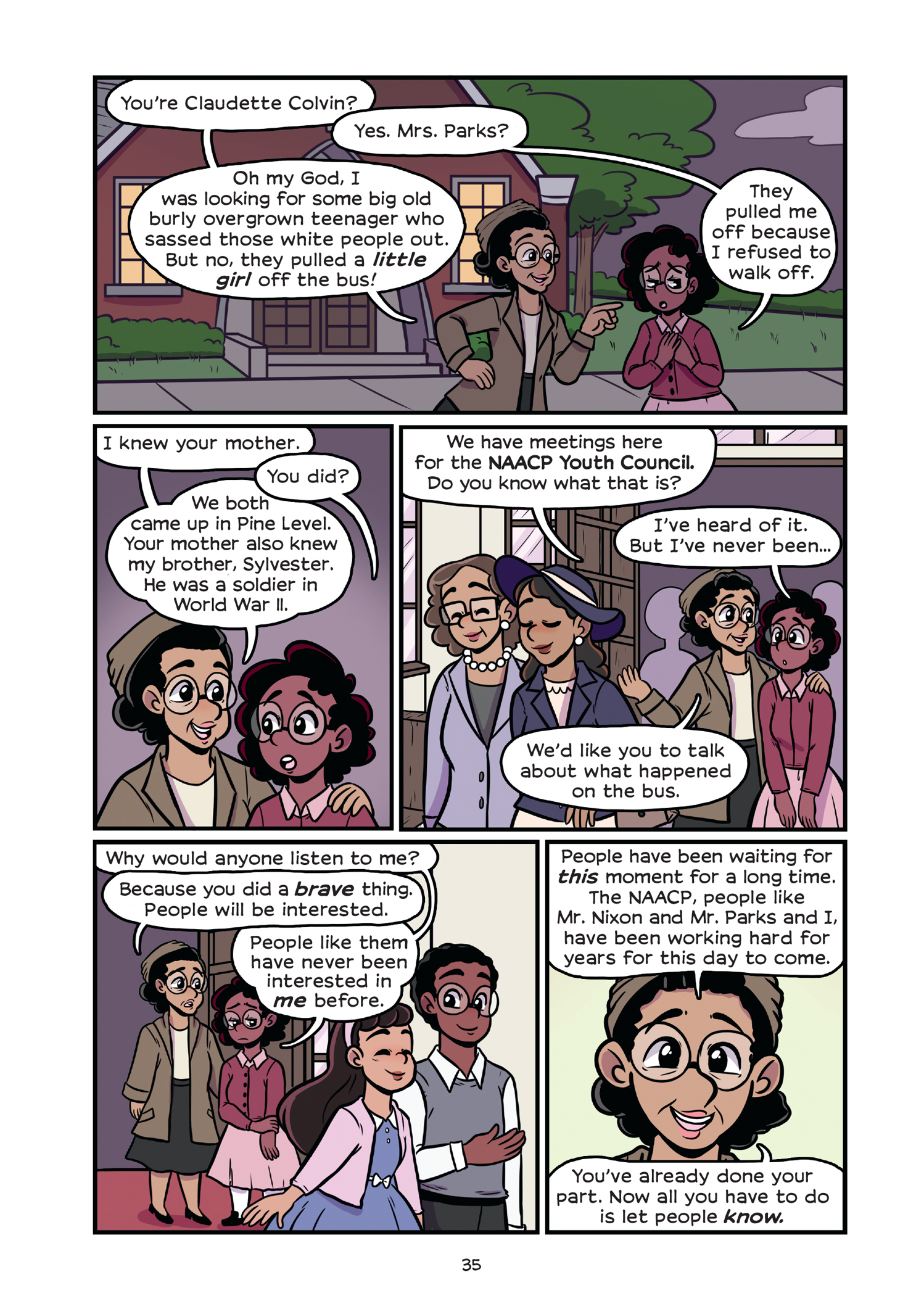 Read online History Comics comic -  Issue # Rosa Parks & Claudette Colvin - Civil Rights Heroes - 40