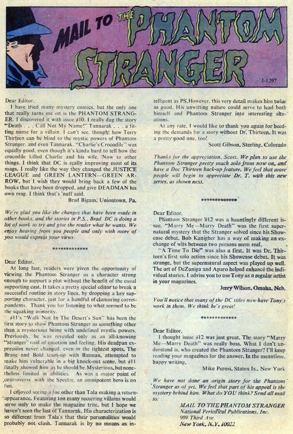 Read online The Phantom Stranger (1969) comic -  Issue #15 - 21