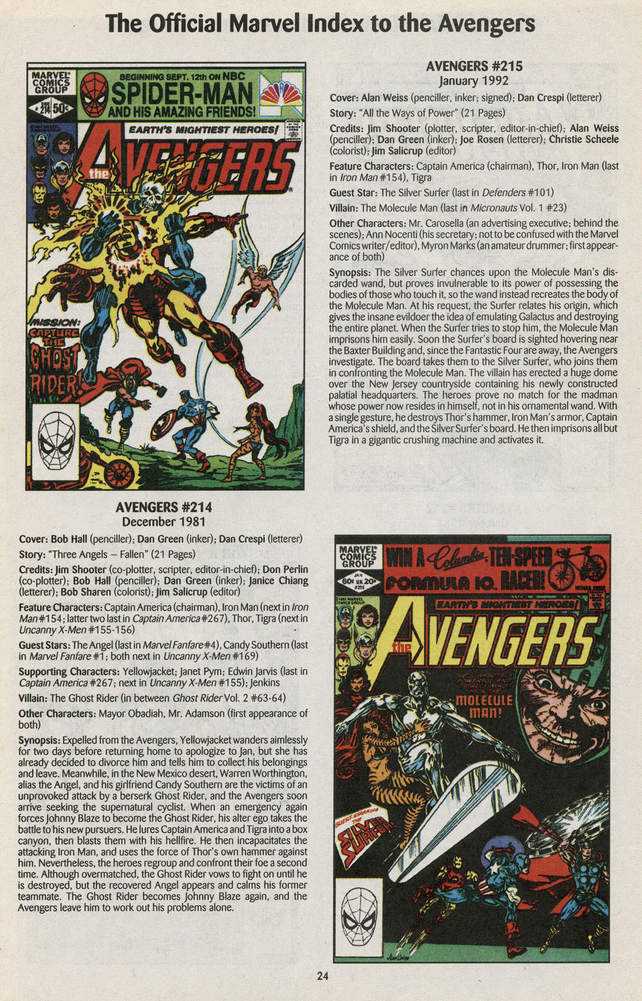 Read online The Official Marvel Index to the Avengers comic -  Issue #4 - 26