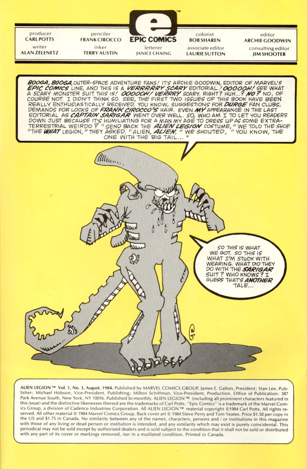 Read online Alien Legion comic -  Issue #3 - 2