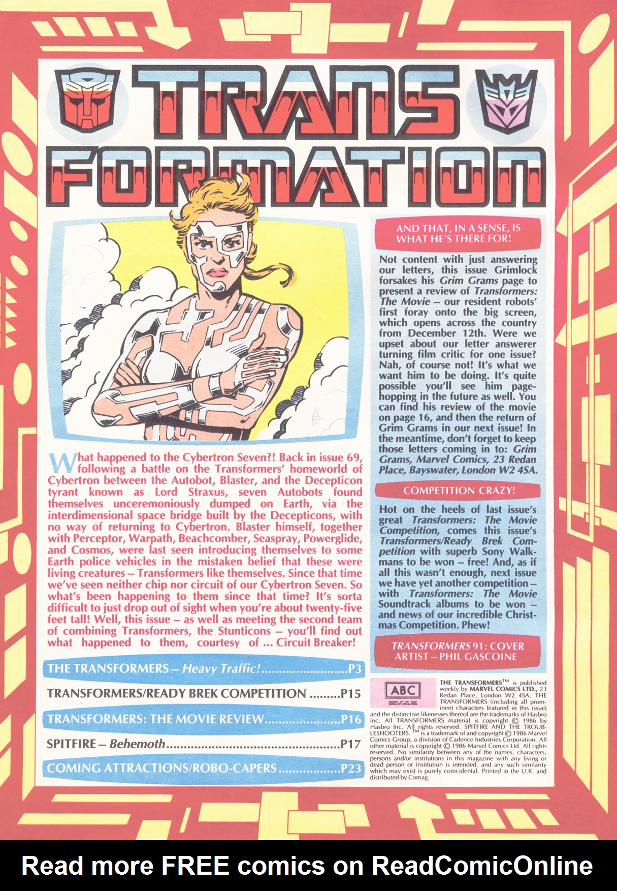 Read online The Transformers (UK) comic -  Issue #91 - 2