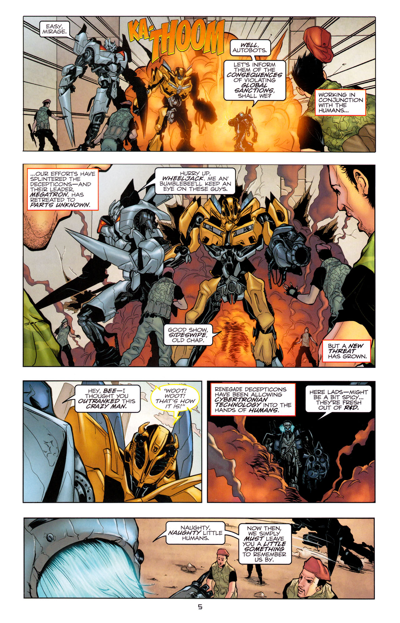 Read online Transformers: Dark of the Moon Movie Adaptation comic -  Issue #1 - 7