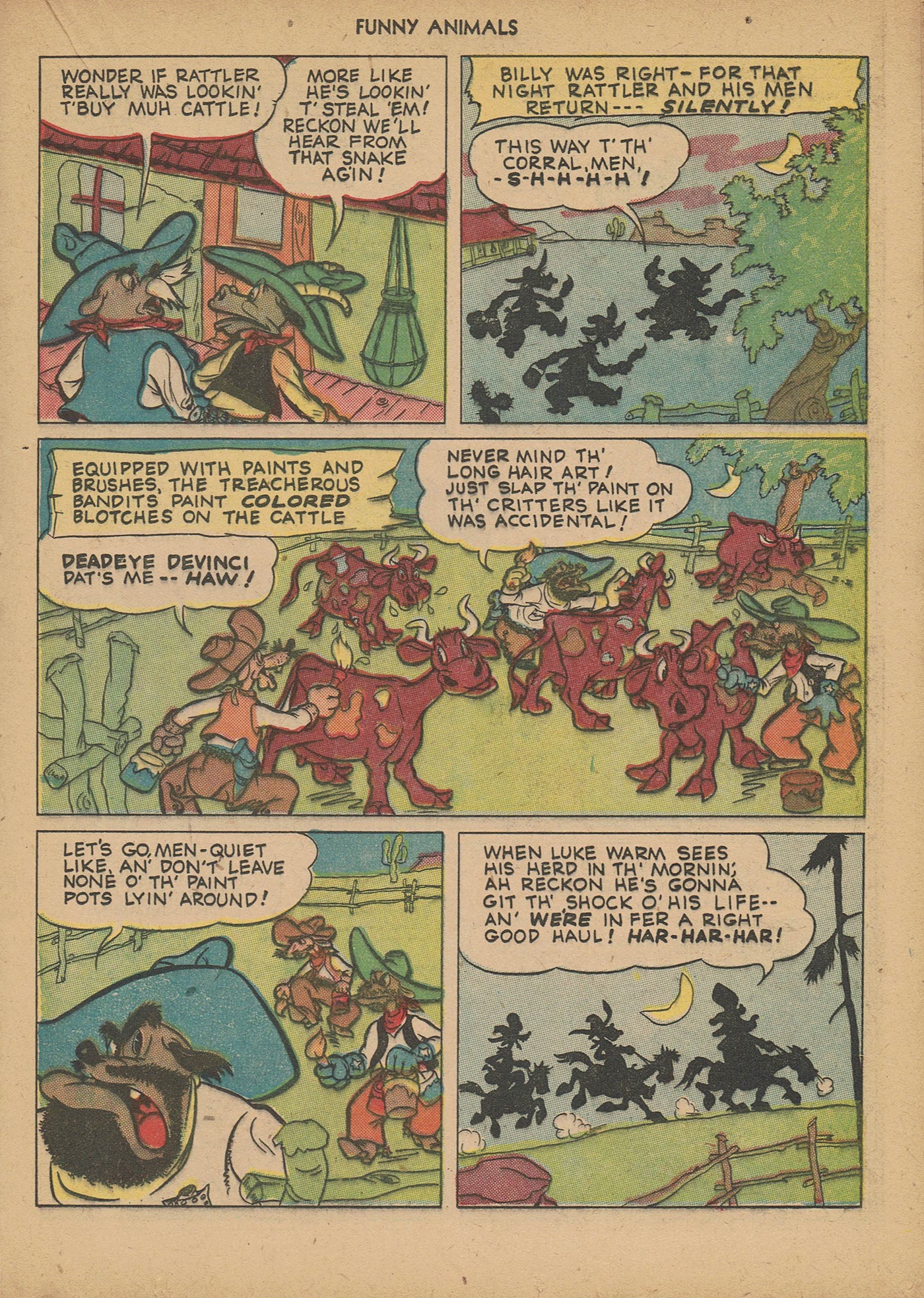 Read online Fawcett's Funny Animals comic -  Issue #14 - 33