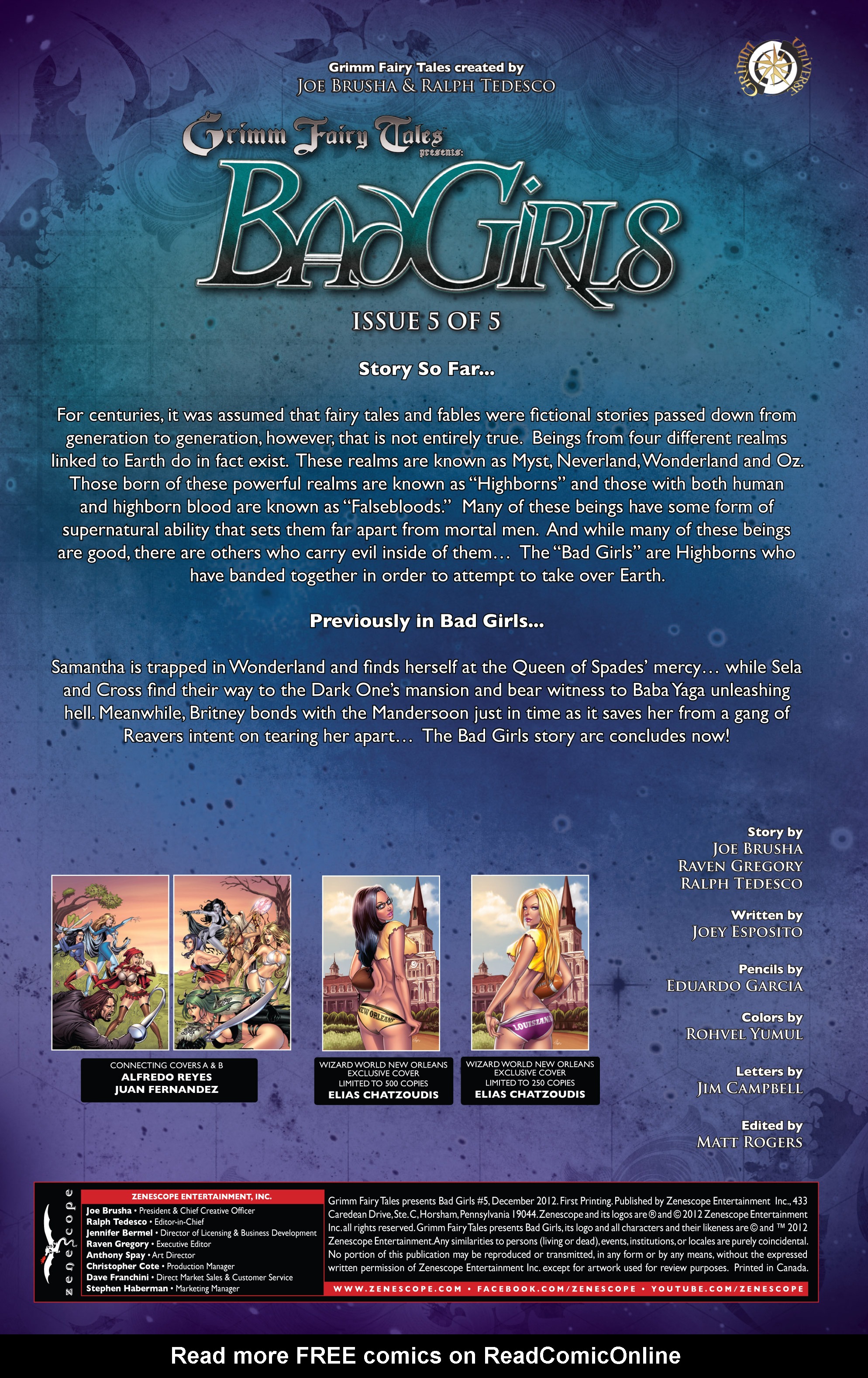 Read online Grimm Fairy Tales presents Bad Girls comic -  Issue # TPB - 101