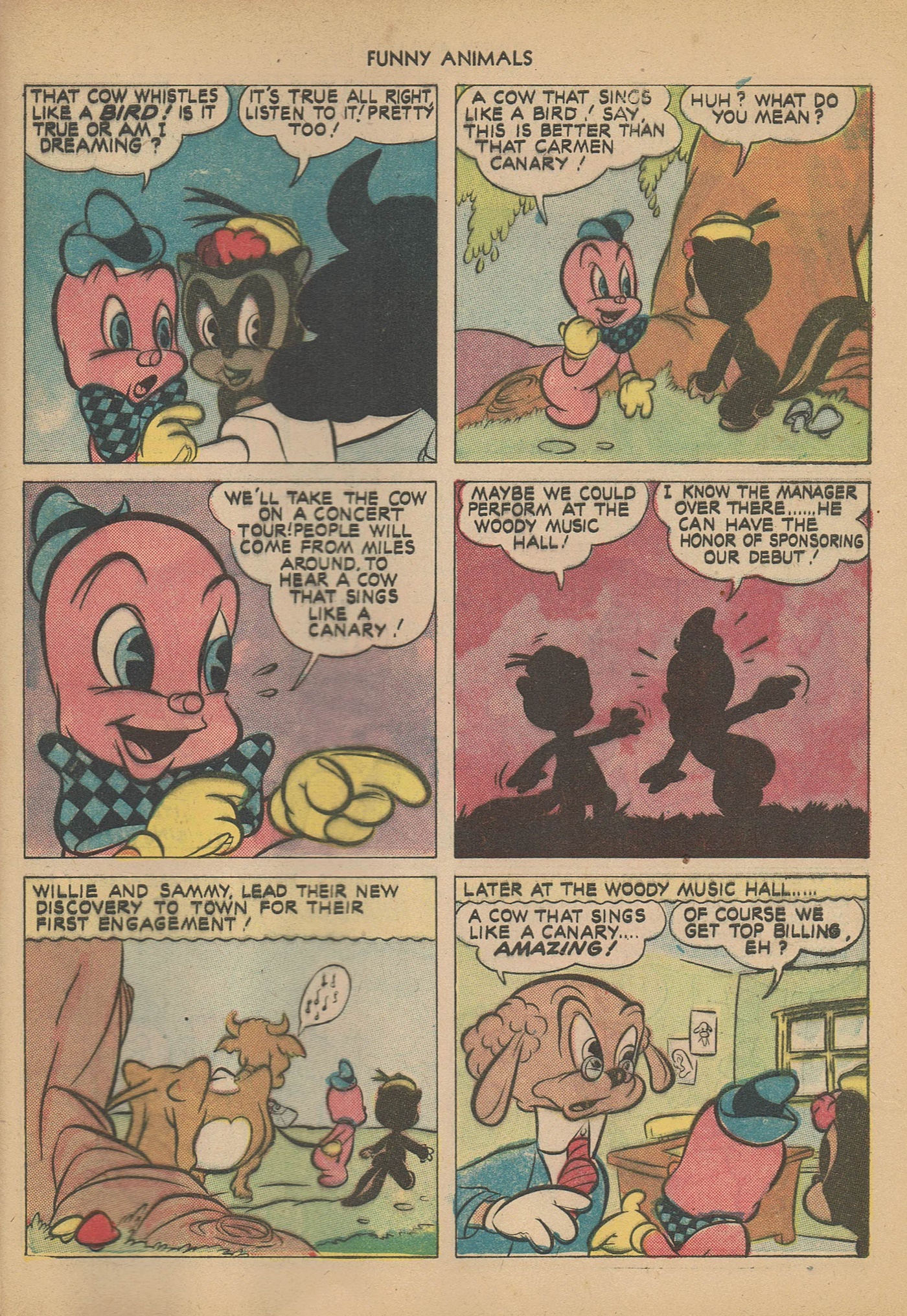 Read online Fawcett's Funny Animals comic -  Issue #14 - 55