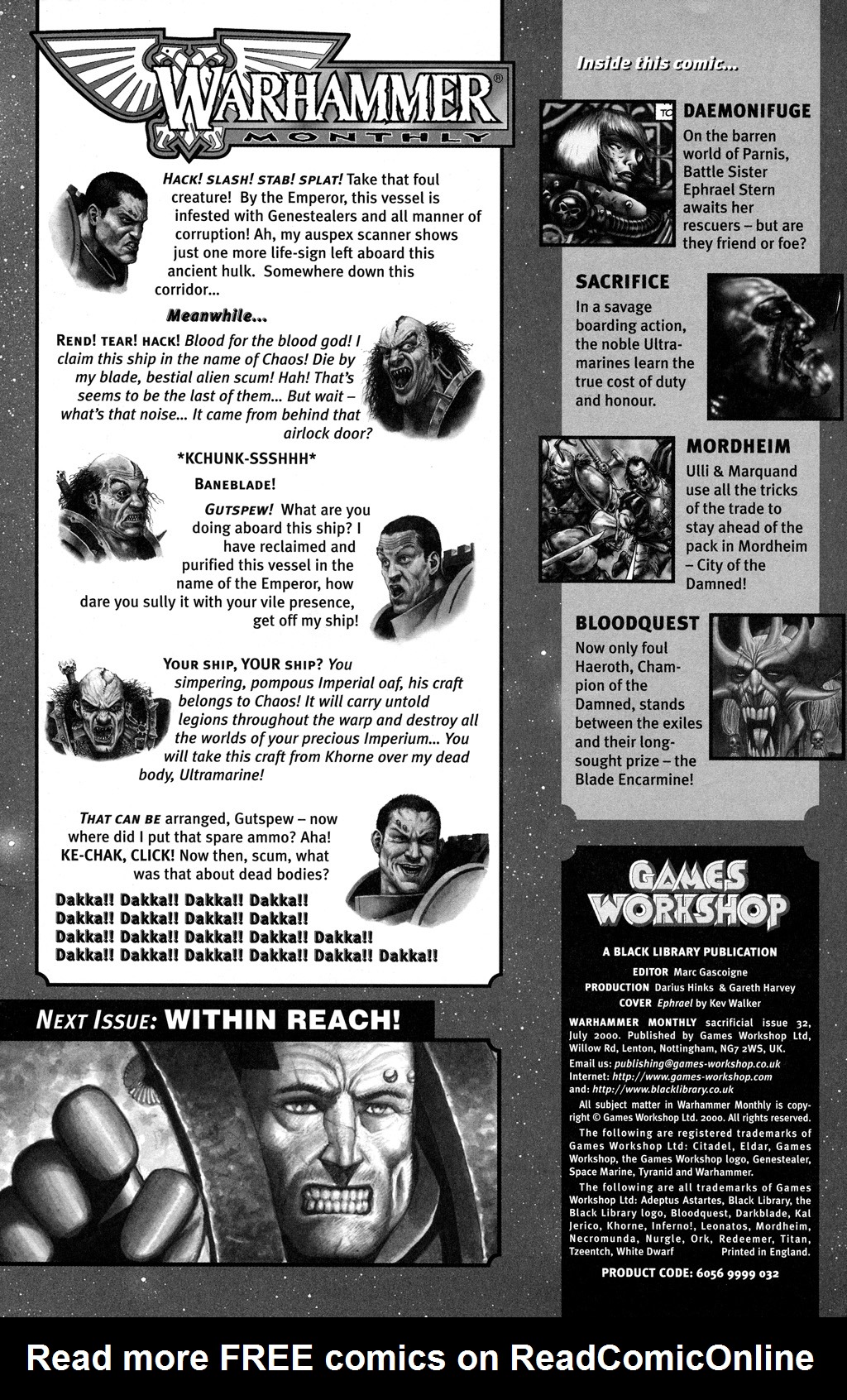 Read online Warhammer Monthly comic -  Issue #32 - 2