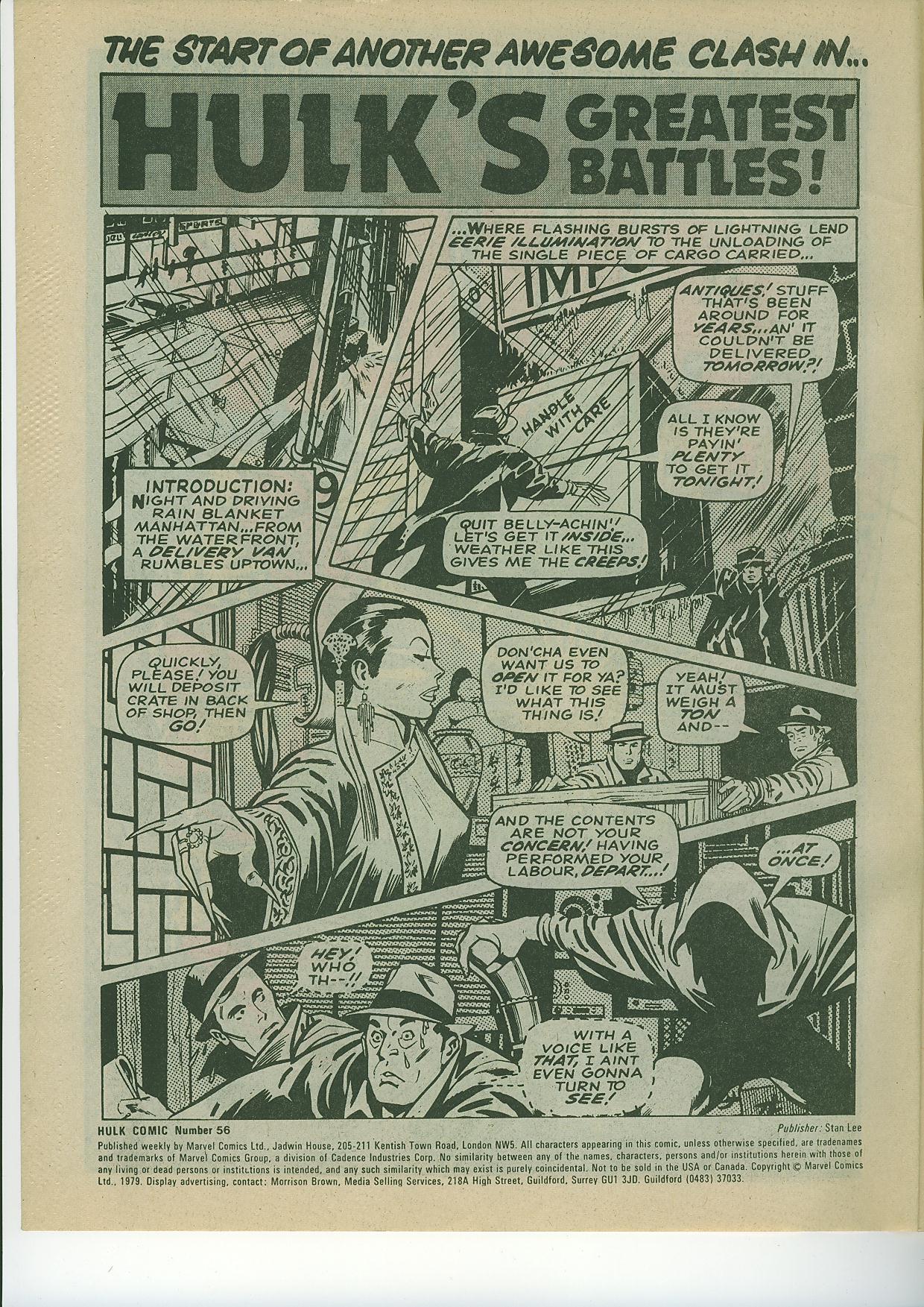 Read online The Incredible Hulk Weekly comic -  Issue #56 - 2