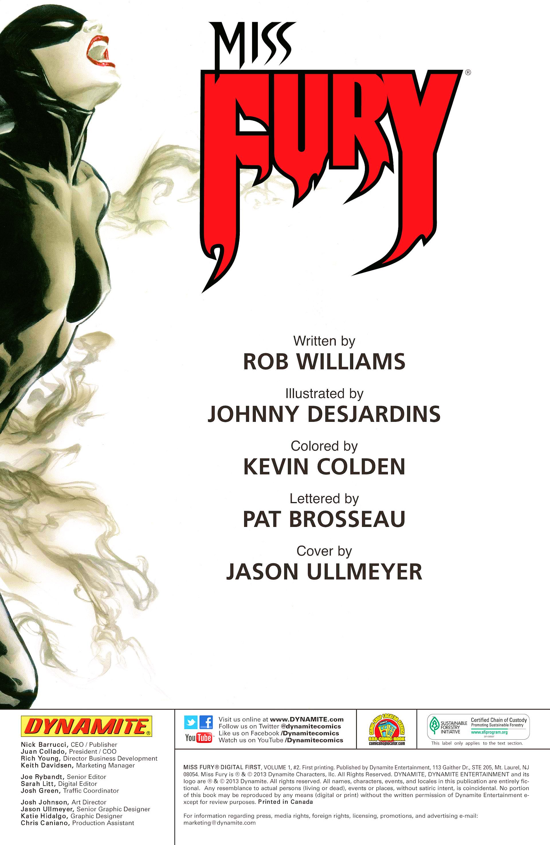 Read online Miss Fury Digital First [I] comic -  Issue #2 - 2