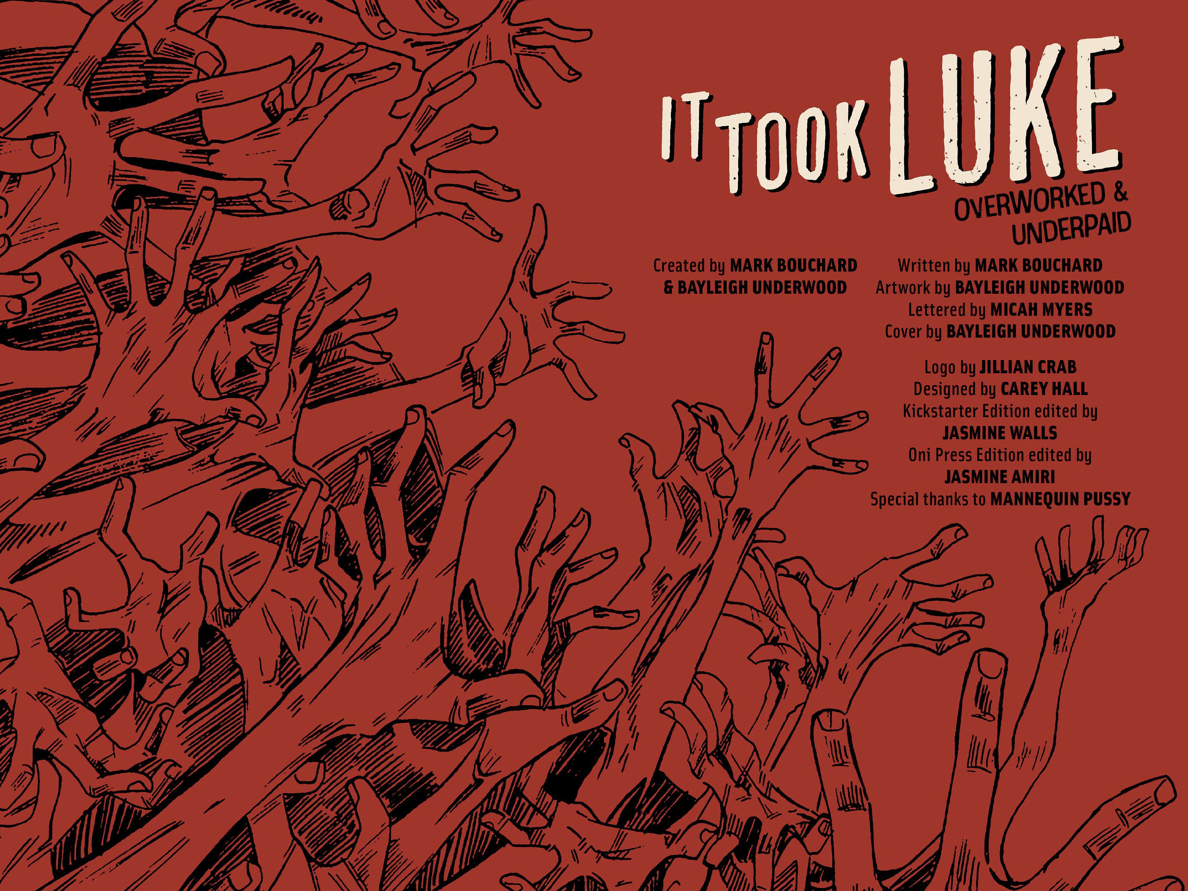 Read online It Took Luke: Overworked & Underpaid comic -  Issue # TPB - 3