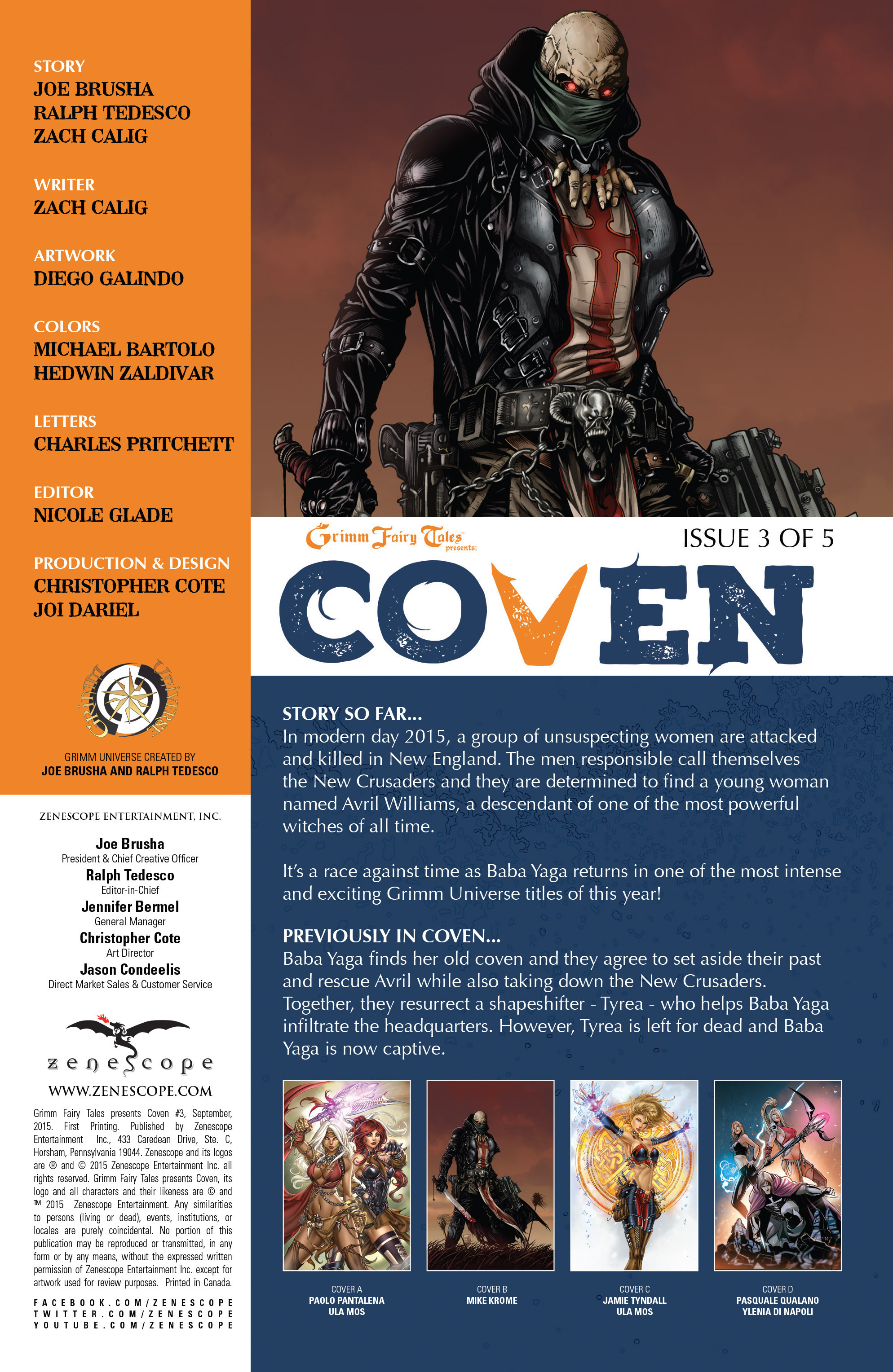 Read online Grimm Fairy Tales presents Coven comic -  Issue #3 - 2