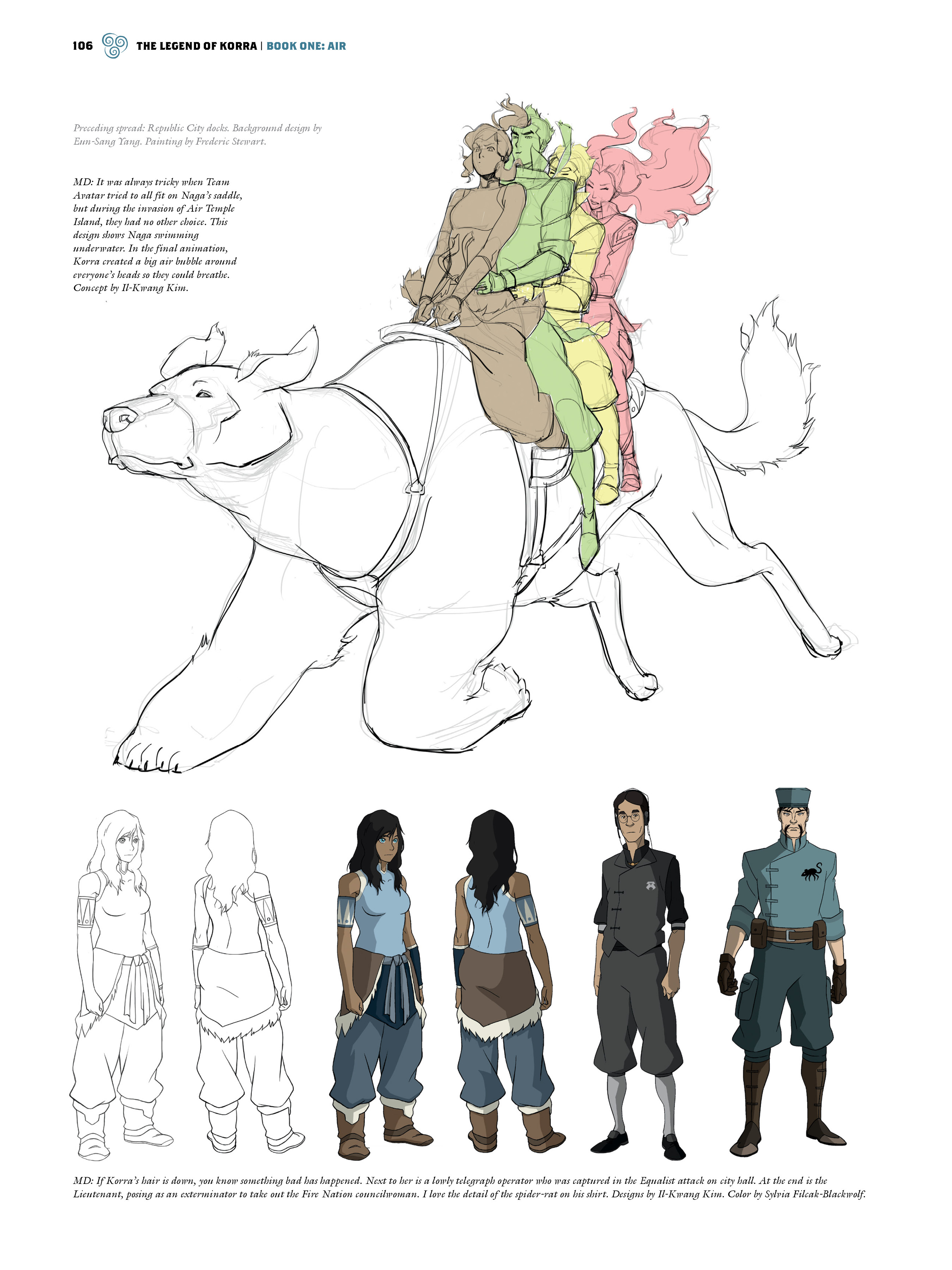 Read online The Legend of Korra: The Art of the Animated Series comic -  Issue # TPB 1 - 96