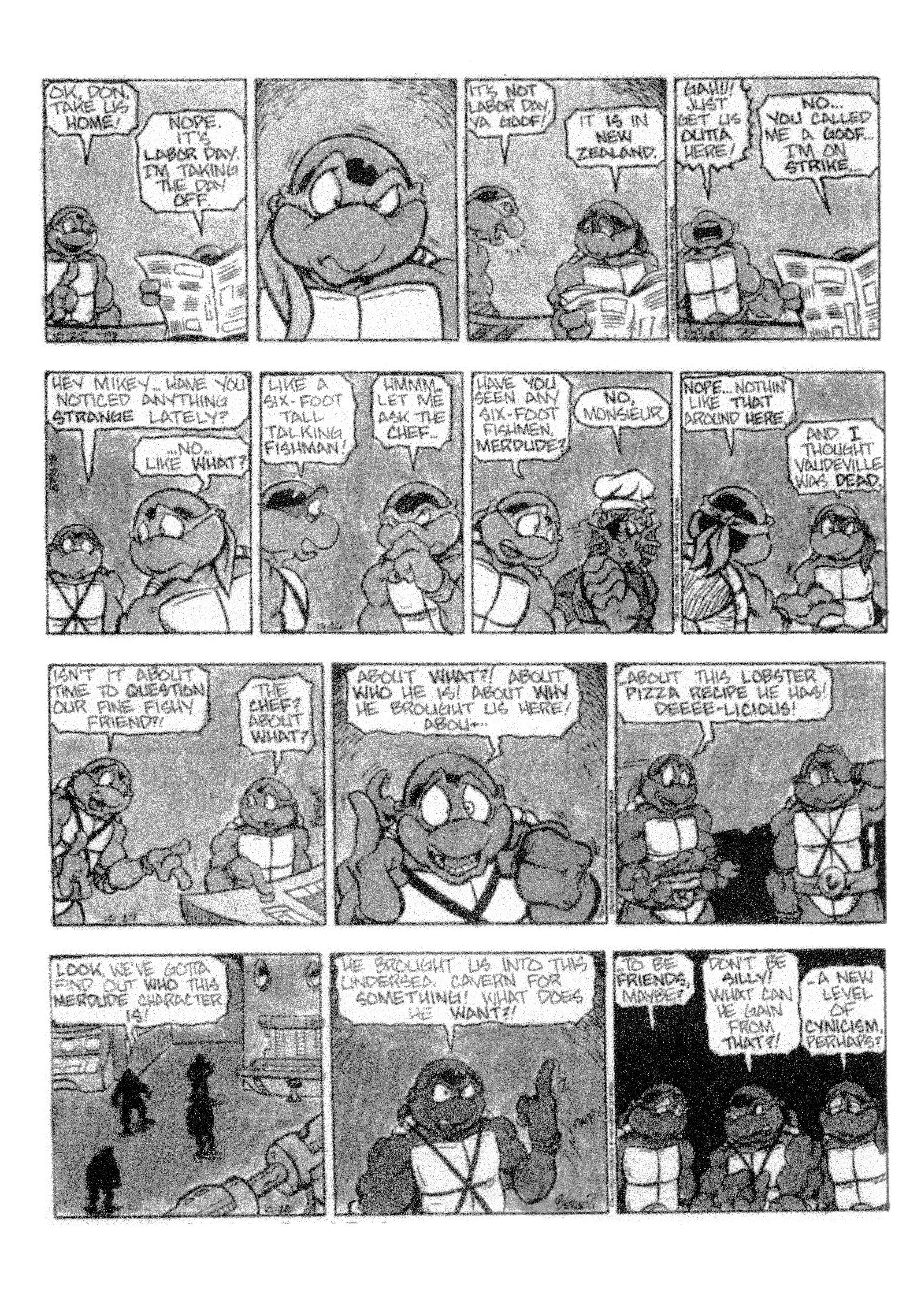 Read online Teenage Mutant Ninja Turtles: Complete Newspaper Daily Comic Strip Collection comic -  Issue # TPB 2 (Part 2) - 105