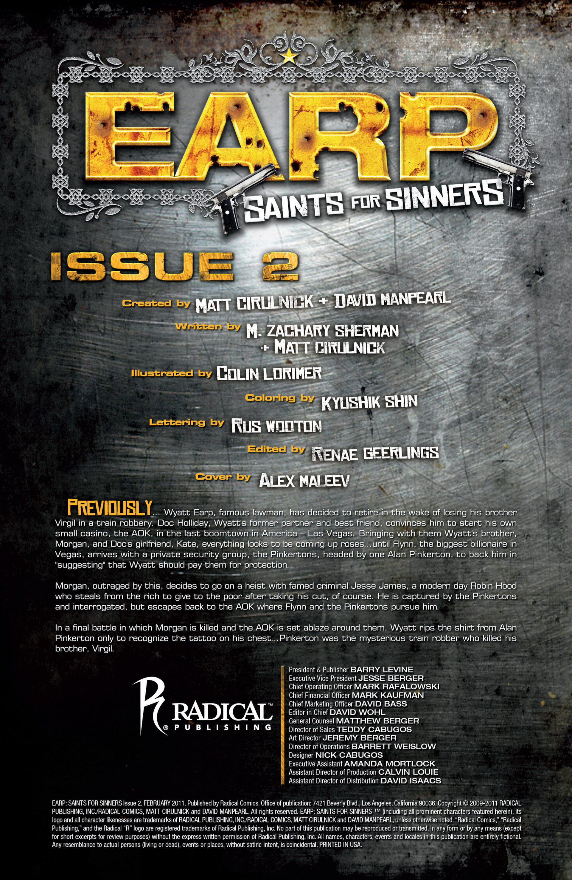 Read online Earp: Saints For Sinners comic -  Issue #2 - 2