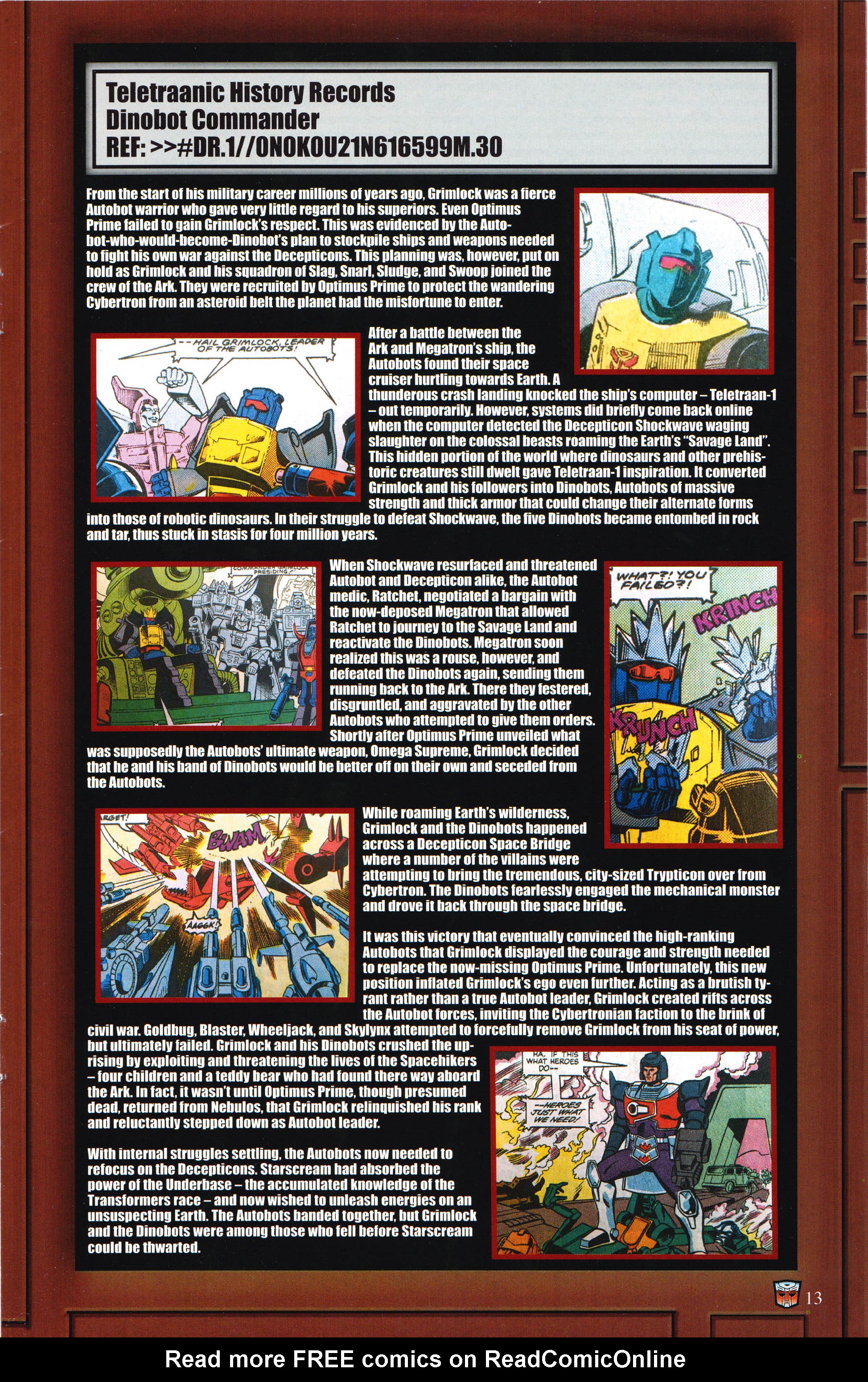 Read online Transformers: Collectors' Club comic -  Issue #63 - 13