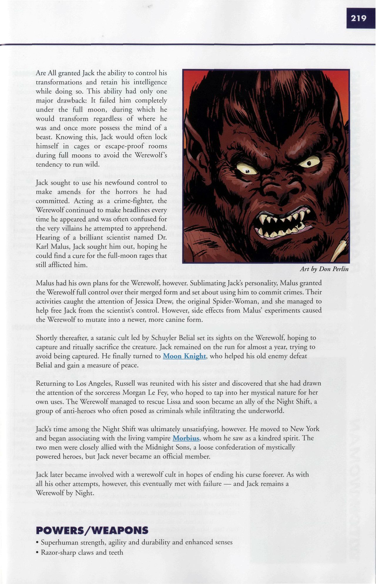 Read online Marvel Encyclopedia comic -  Issue # TPB 5 - 222