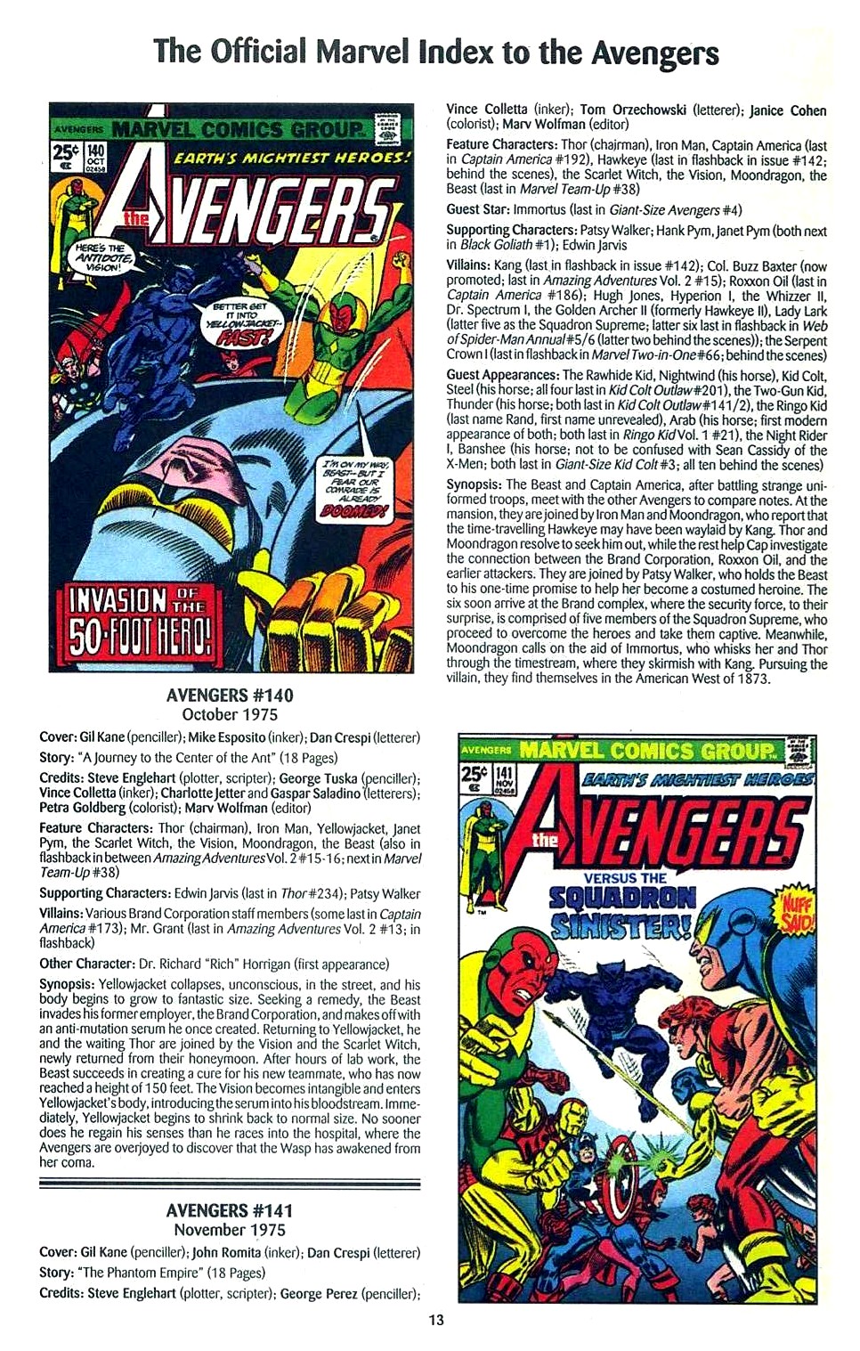 Read online The Official Marvel Index to the Avengers comic -  Issue #3 - 15
