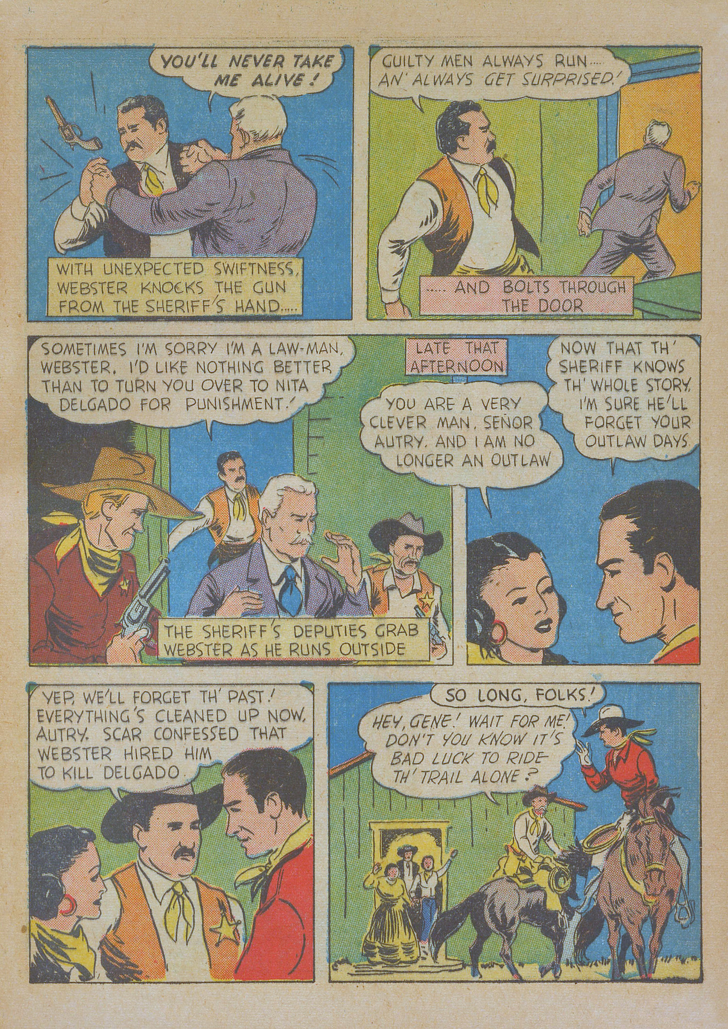 Read online Gene Autry Comics comic -  Issue #10 - 57