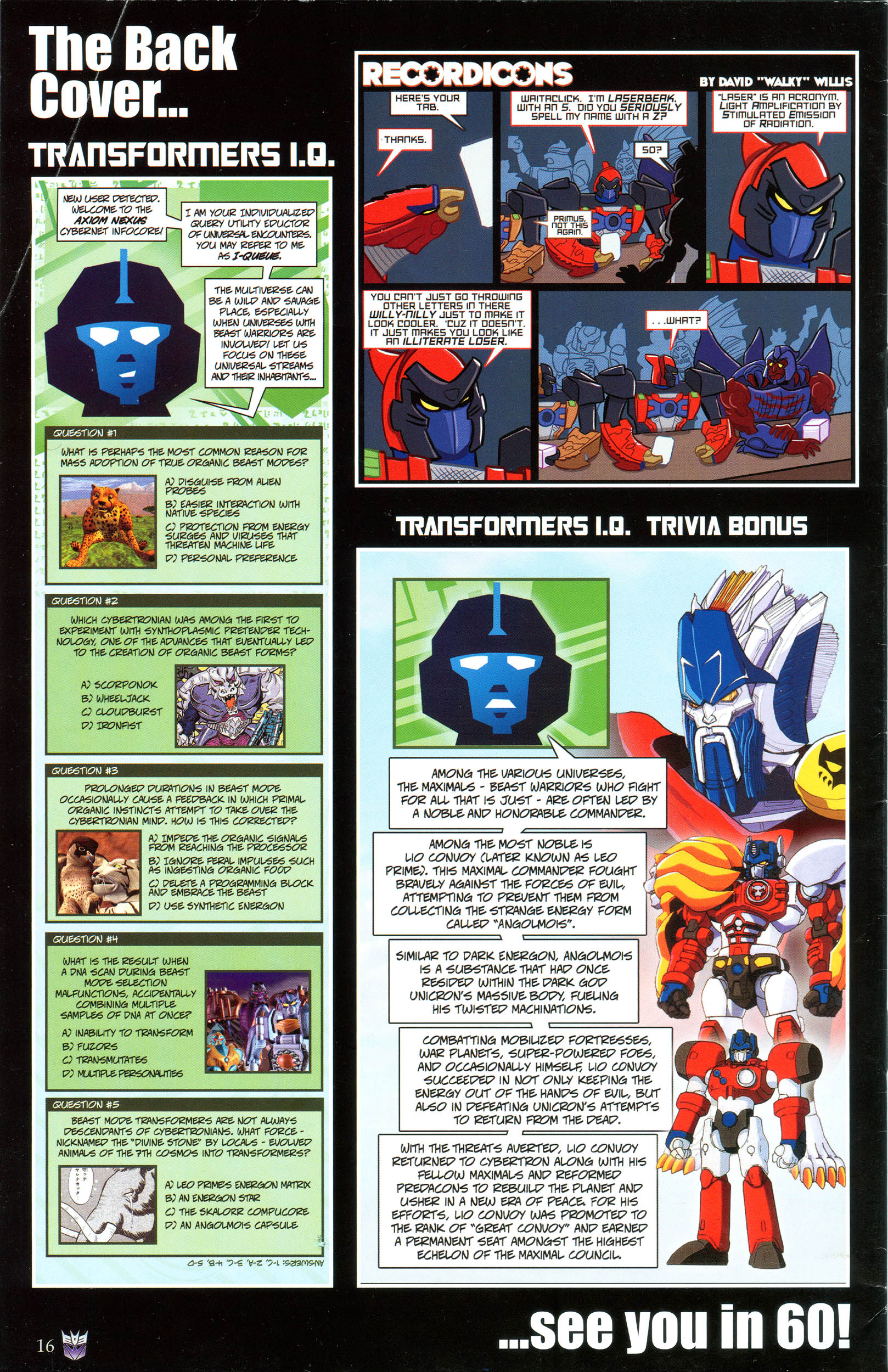 Read online Transformers: Collectors' Club comic -  Issue #49 - 16