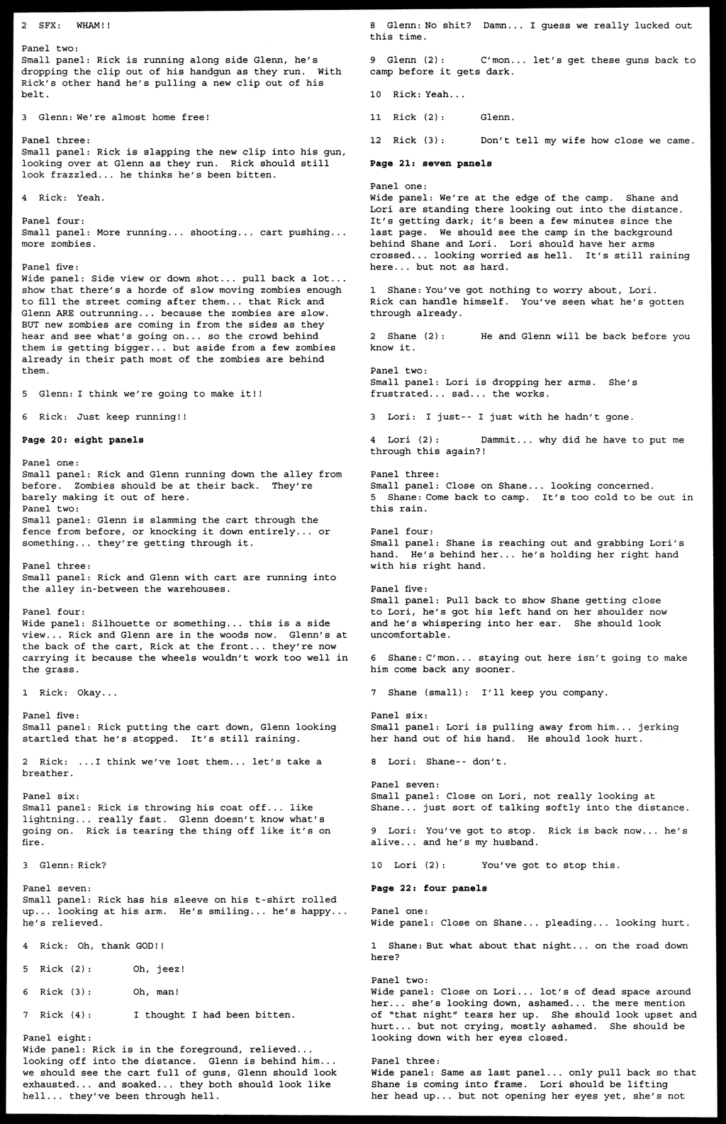 Read online The Walking Dead comic -  Issue # _Script Book 01 - 29
