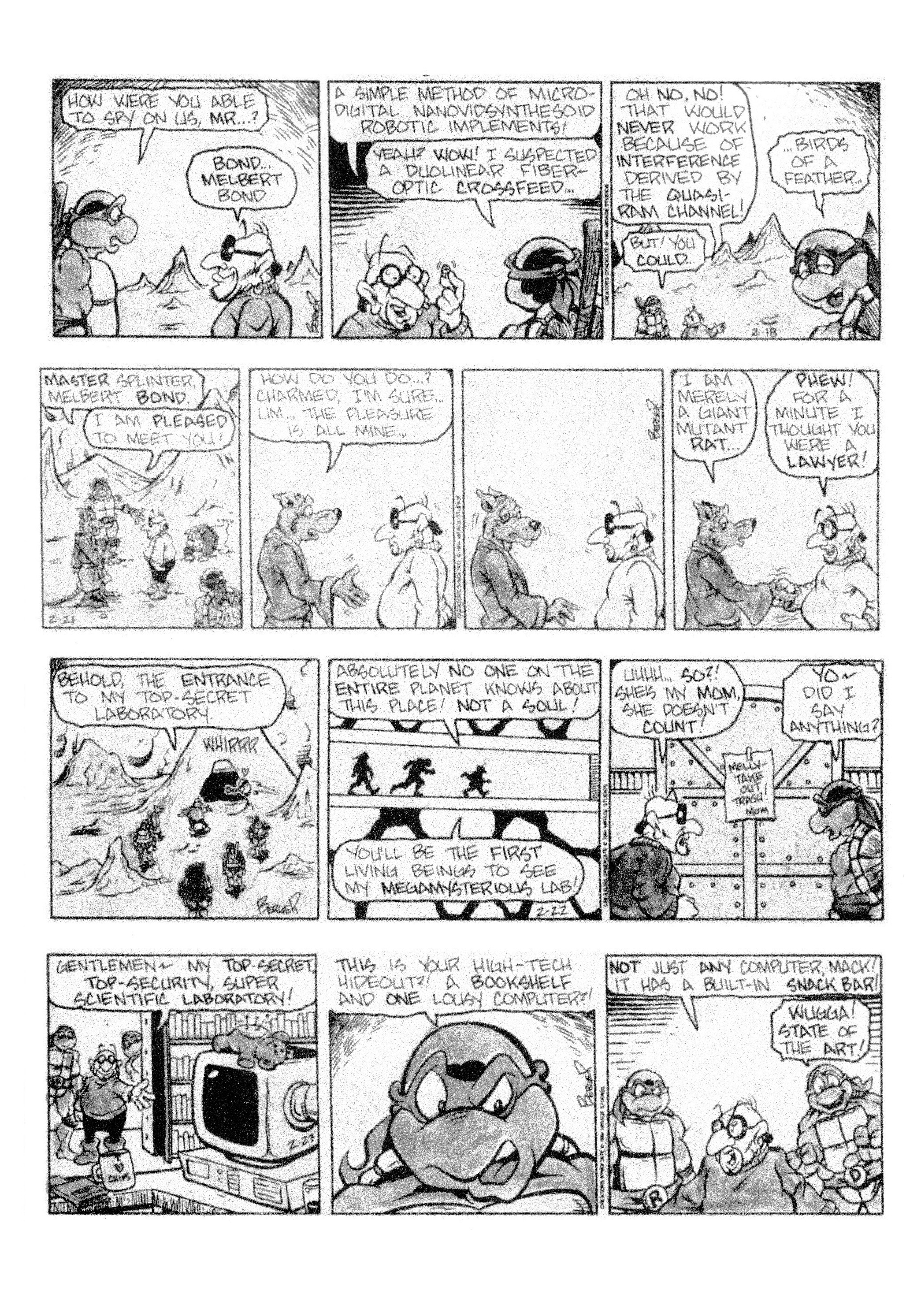 Read online Teenage Mutant Ninja Turtles: Complete Newspaper Daily Comic Strip Collection comic -  Issue # TPB 3 (Part 1) - 11