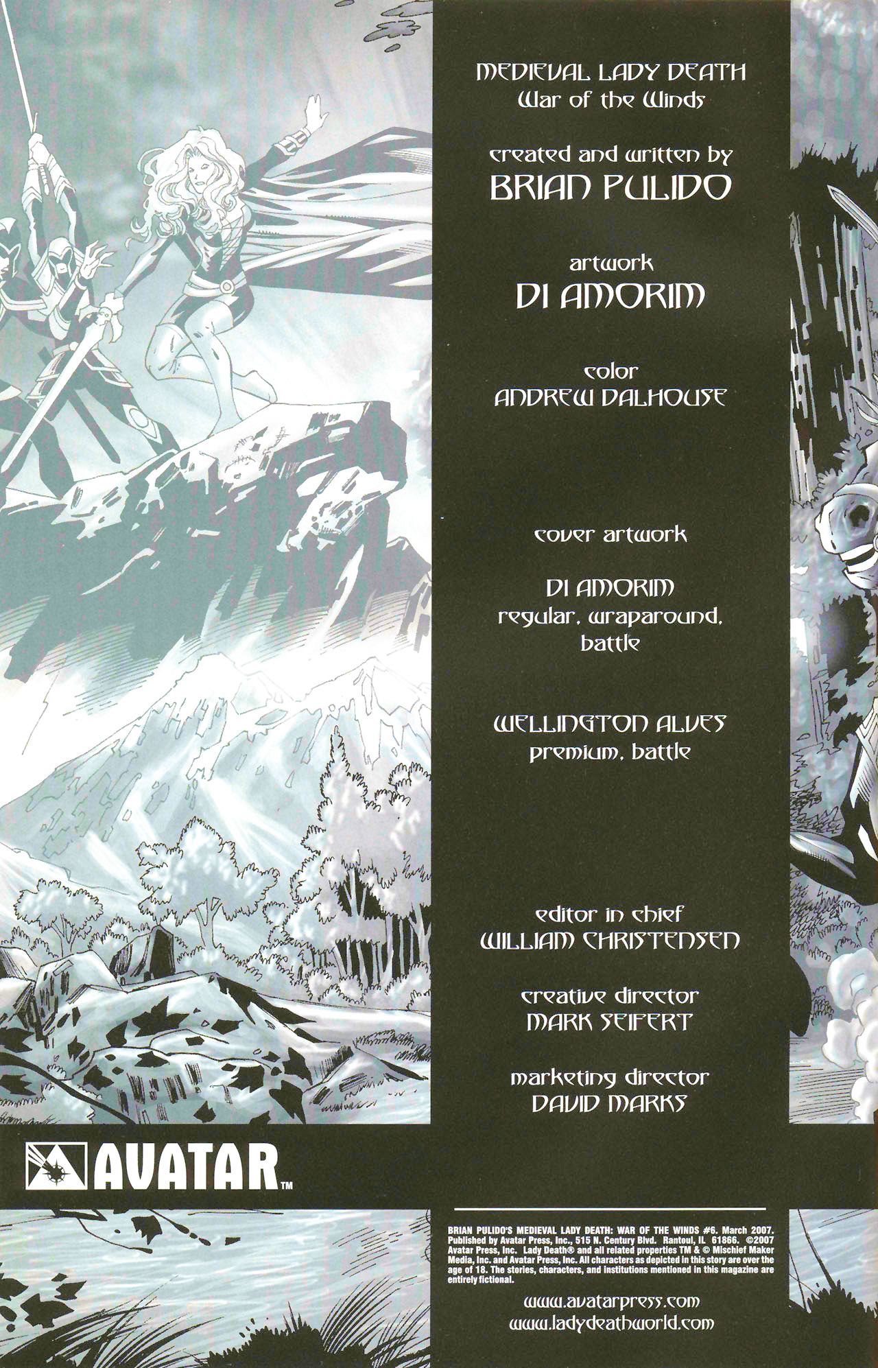 Read online Brian Pulido's Medieval Lady Death:  War of the Winds comic -  Issue #6 - 5