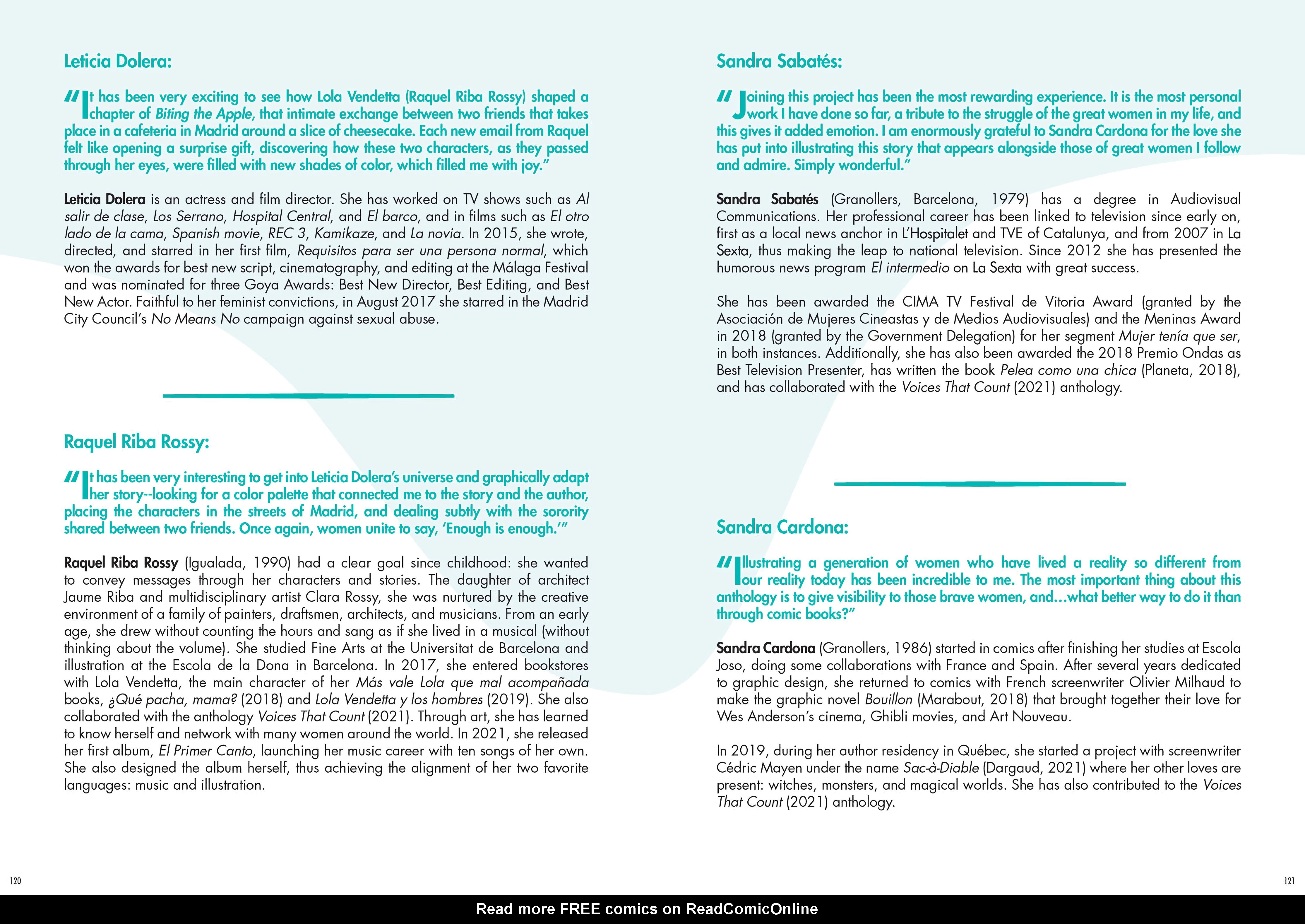 Read online Voices That Count: A Comics Anthology by Women comic -  Issue # TPB - 107