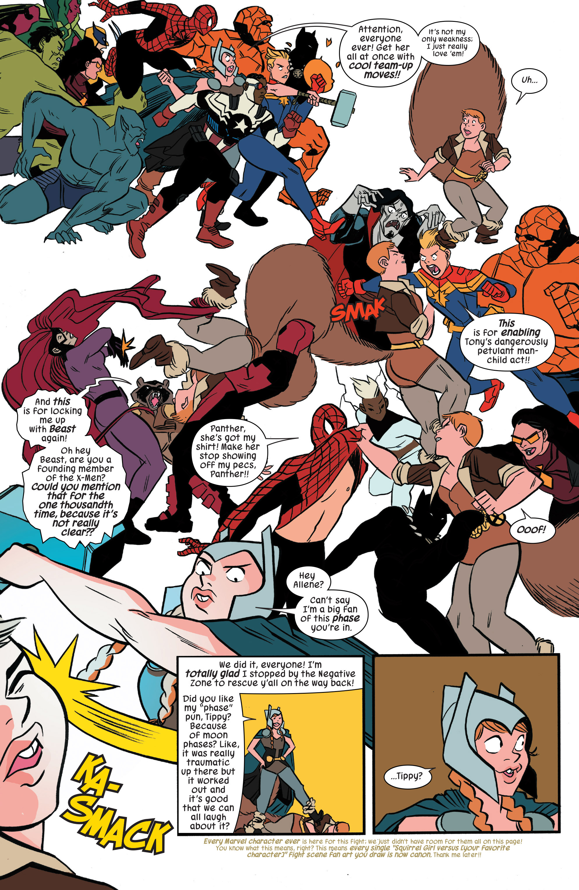 Read online The Unbeatable Squirrel Girl Beats Up the Marvel Universe comic -  Issue # TPB - 94