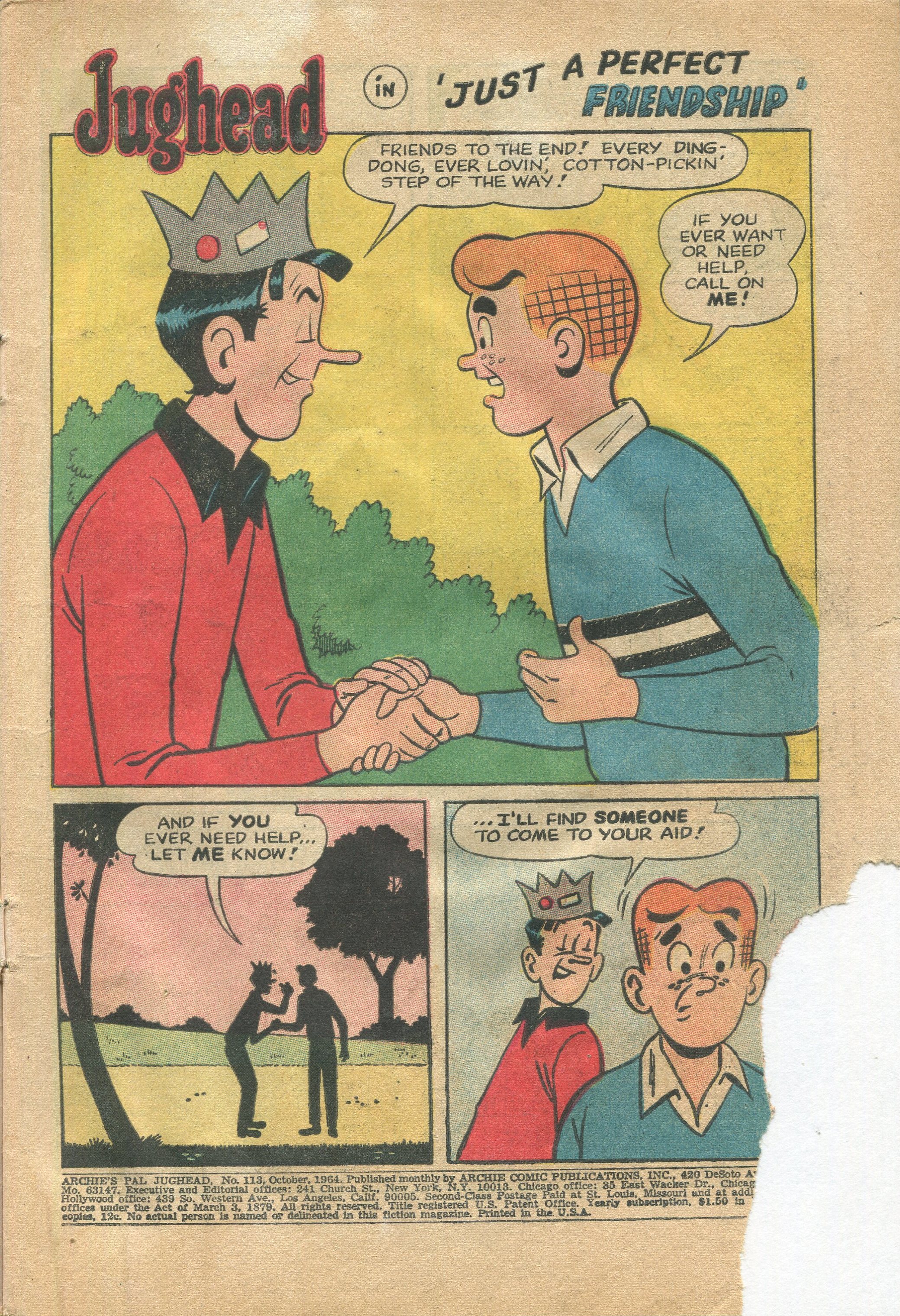 Read online Archie's Pal Jughead Comics comic -  Issue #113 - 3