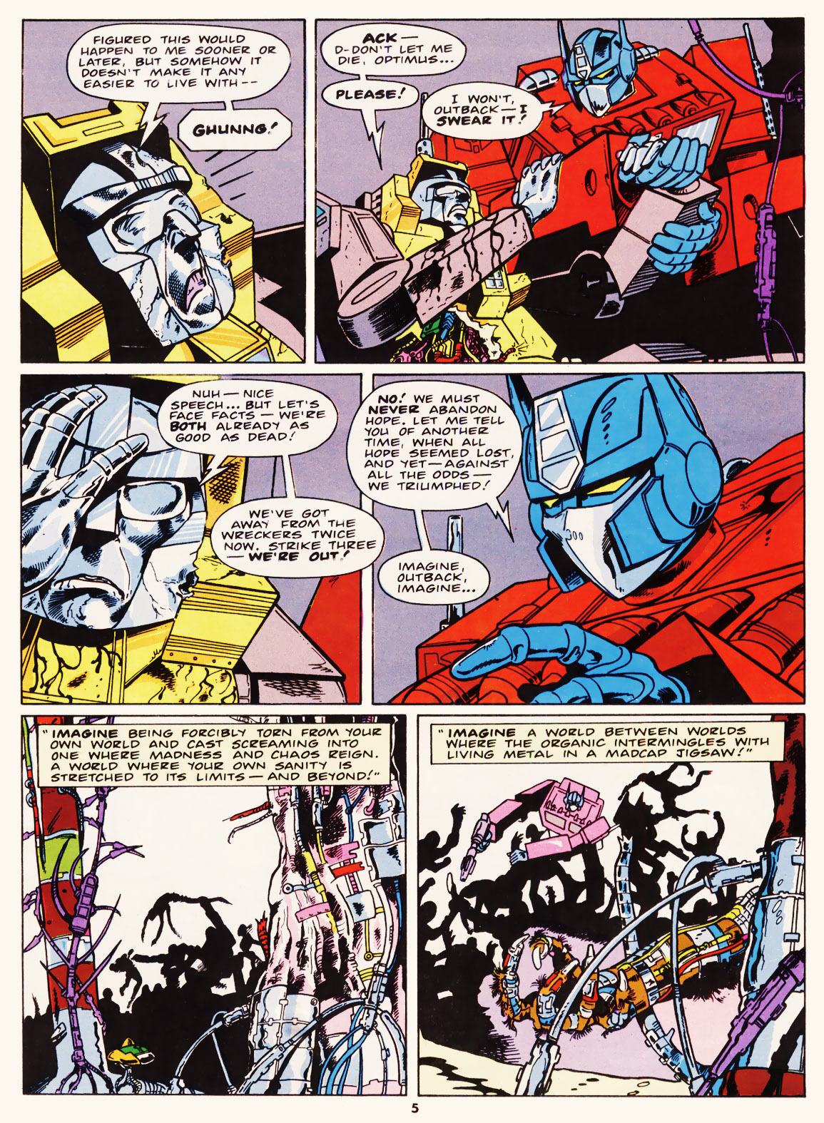 Read online The Transformers (UK) comic -  Issue #100 - 5