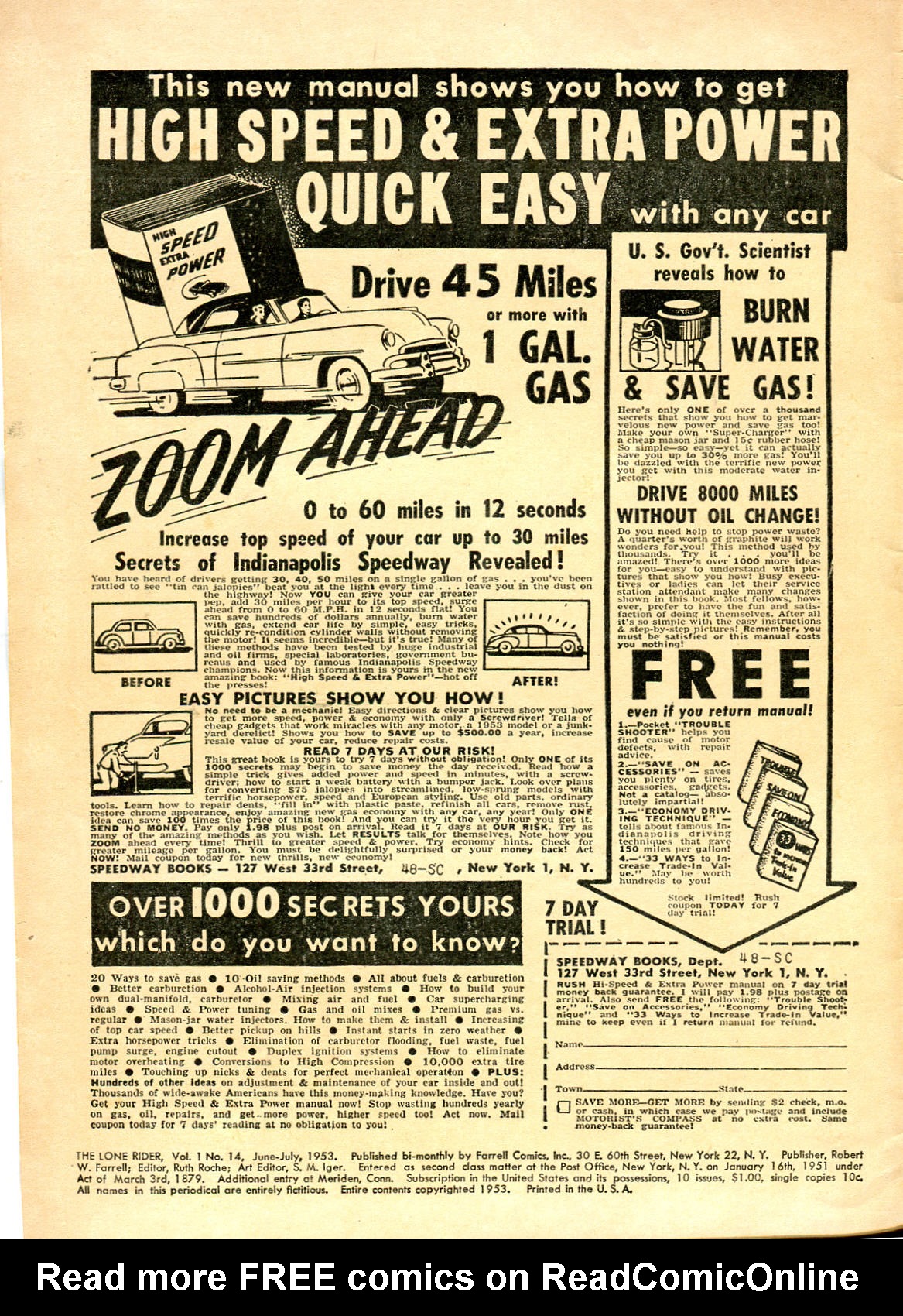 Read online The Lone Rider comic -  Issue #14 - 2