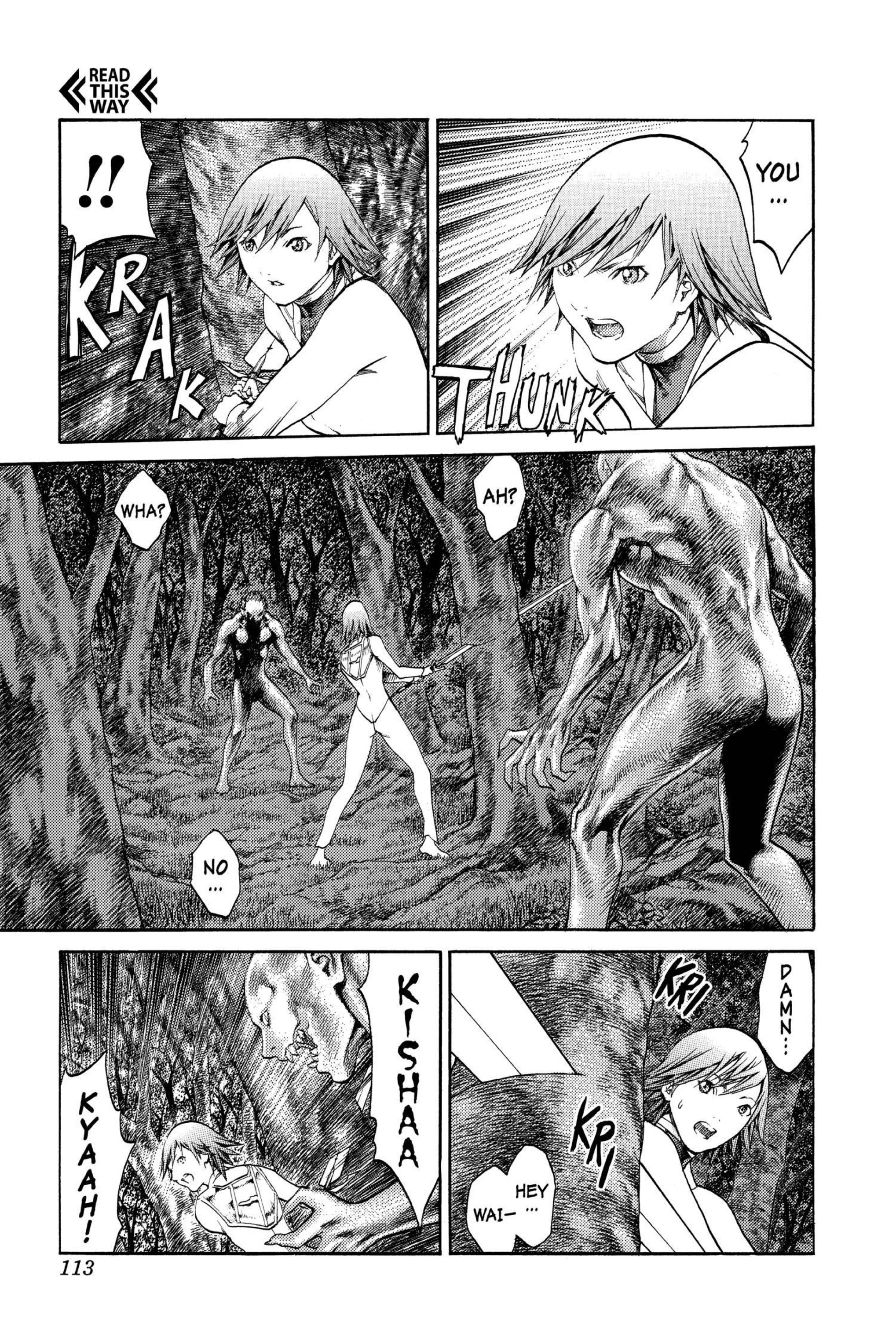 Read online Claymore comic -  Issue #13 - 107