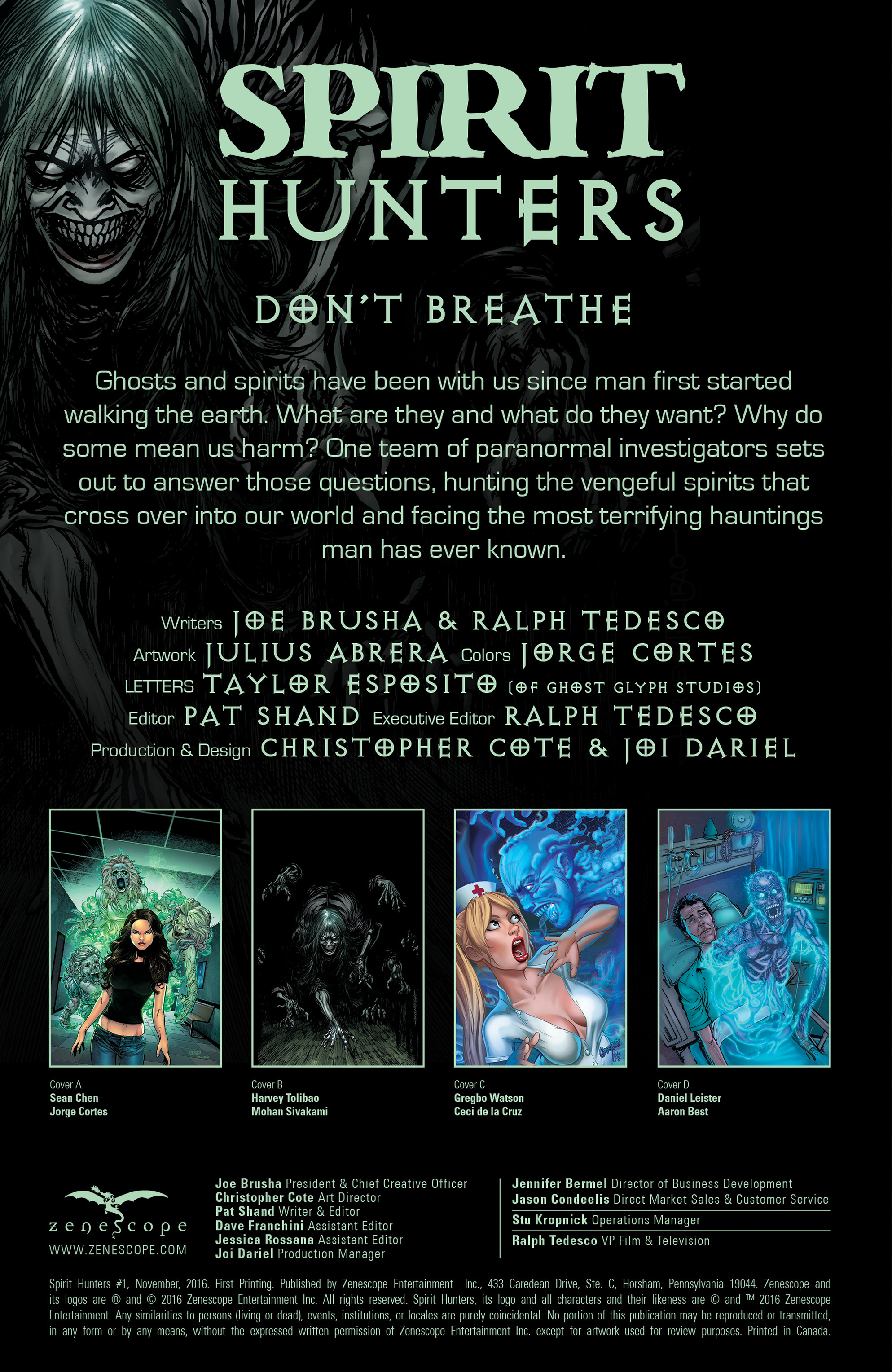 Read online Spirit Hunters comic -  Issue #1 - 2