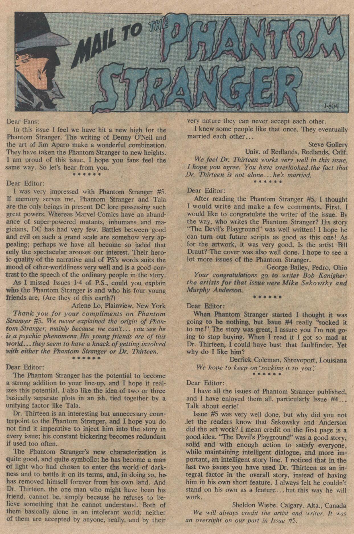Read online The Phantom Stranger (1969) comic -  Issue #8 - 20