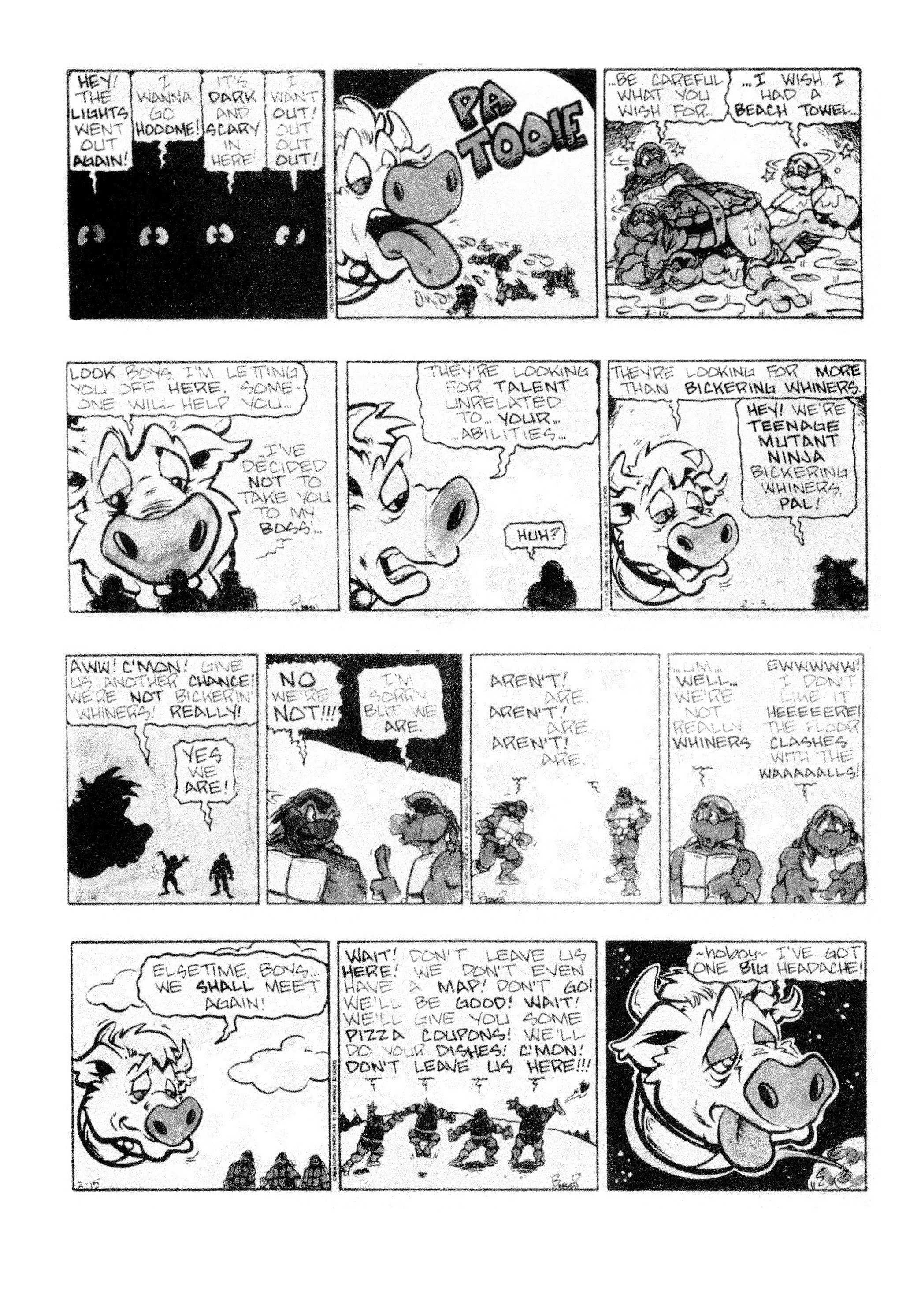 Read online Teenage Mutant Ninja Turtles: Complete Newspaper Daily Comic Strip Collection comic -  Issue # TPB 3 (Part 1) - 76