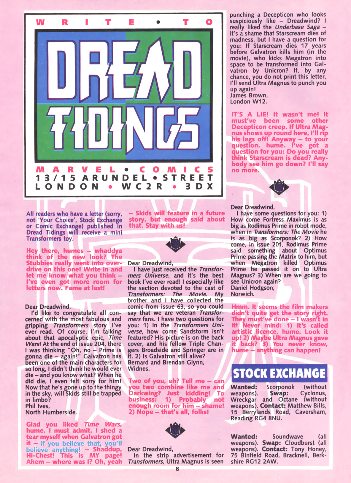 Read online The Transformers (UK) comic -  Issue #213 - 8