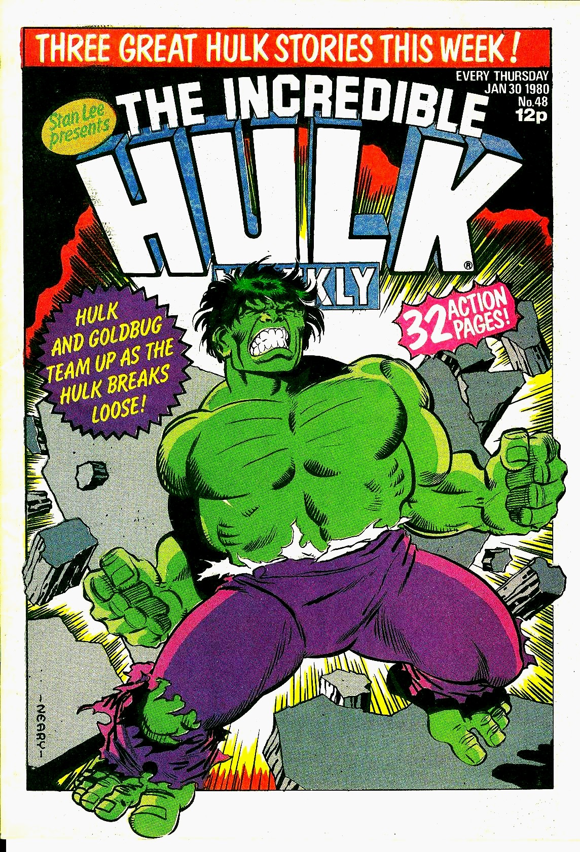 Read online The Incredible Hulk Weekly comic -  Issue #48 - 1