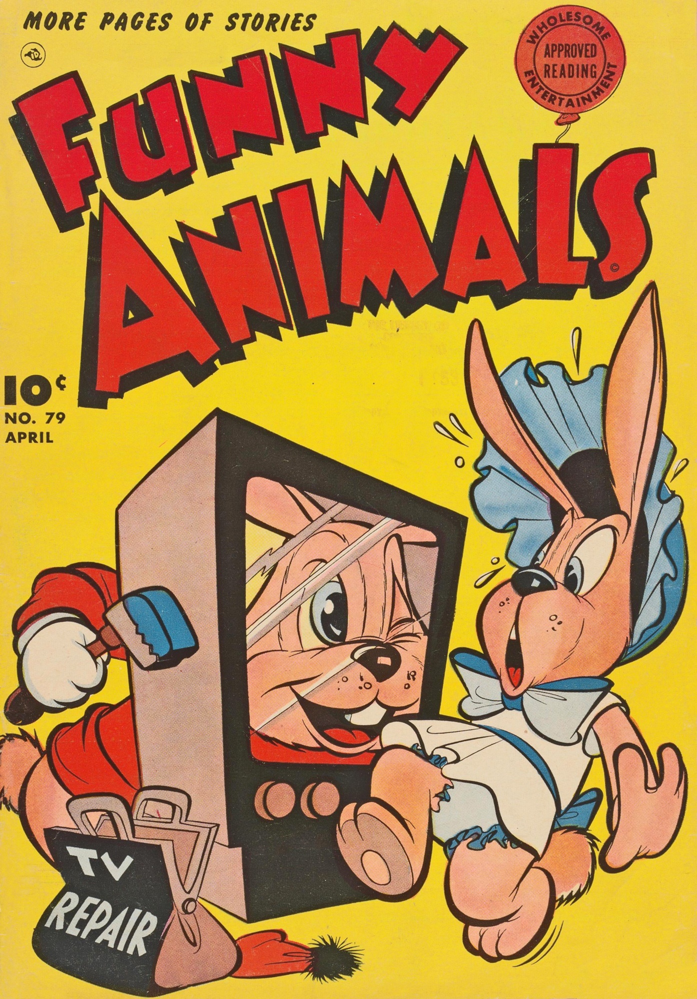 Read online Fawcett's Funny Animals comic -  Issue #79 - 1