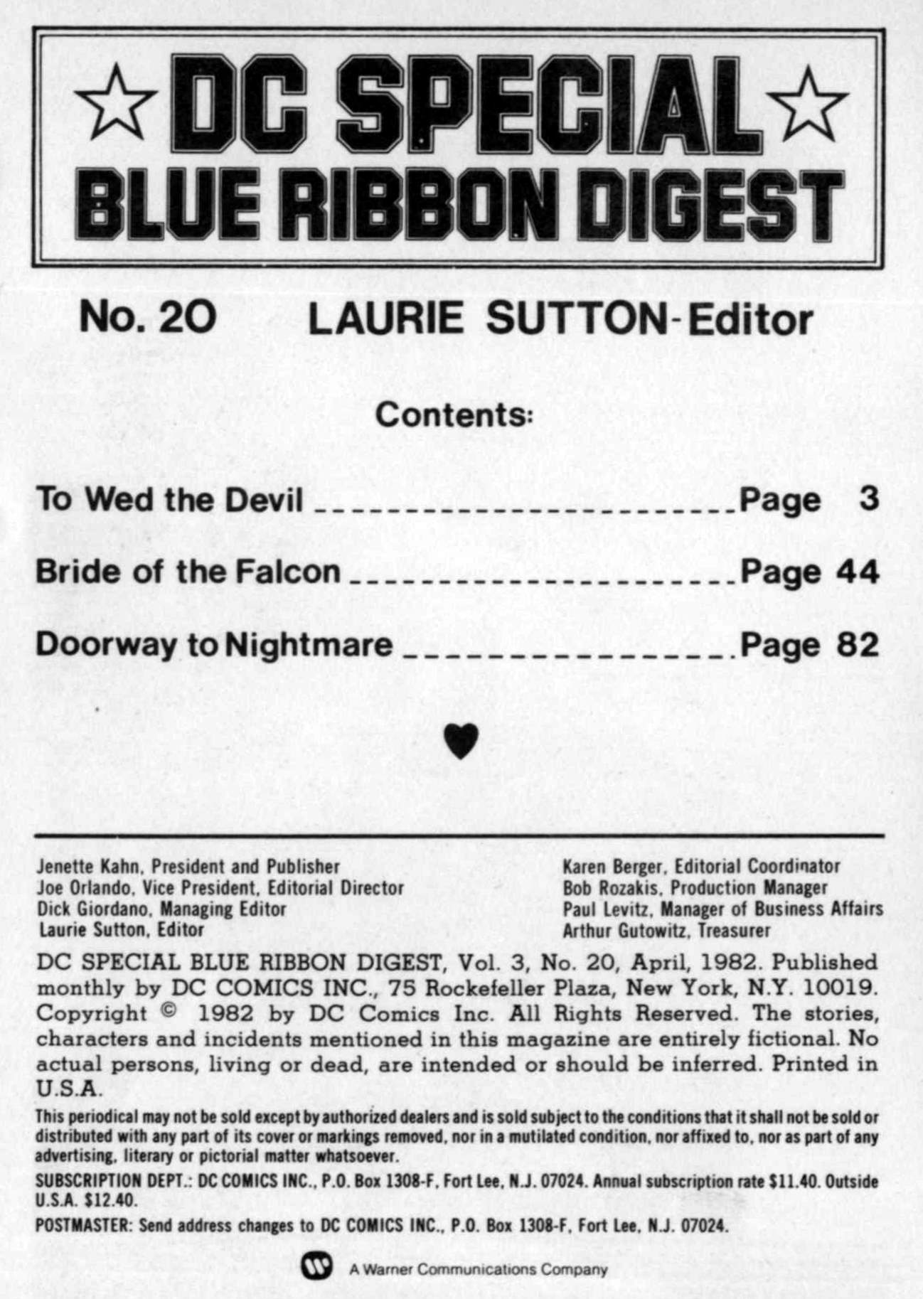 Read online DC Special Blue Ribbon Digest comic -  Issue #20 - 2