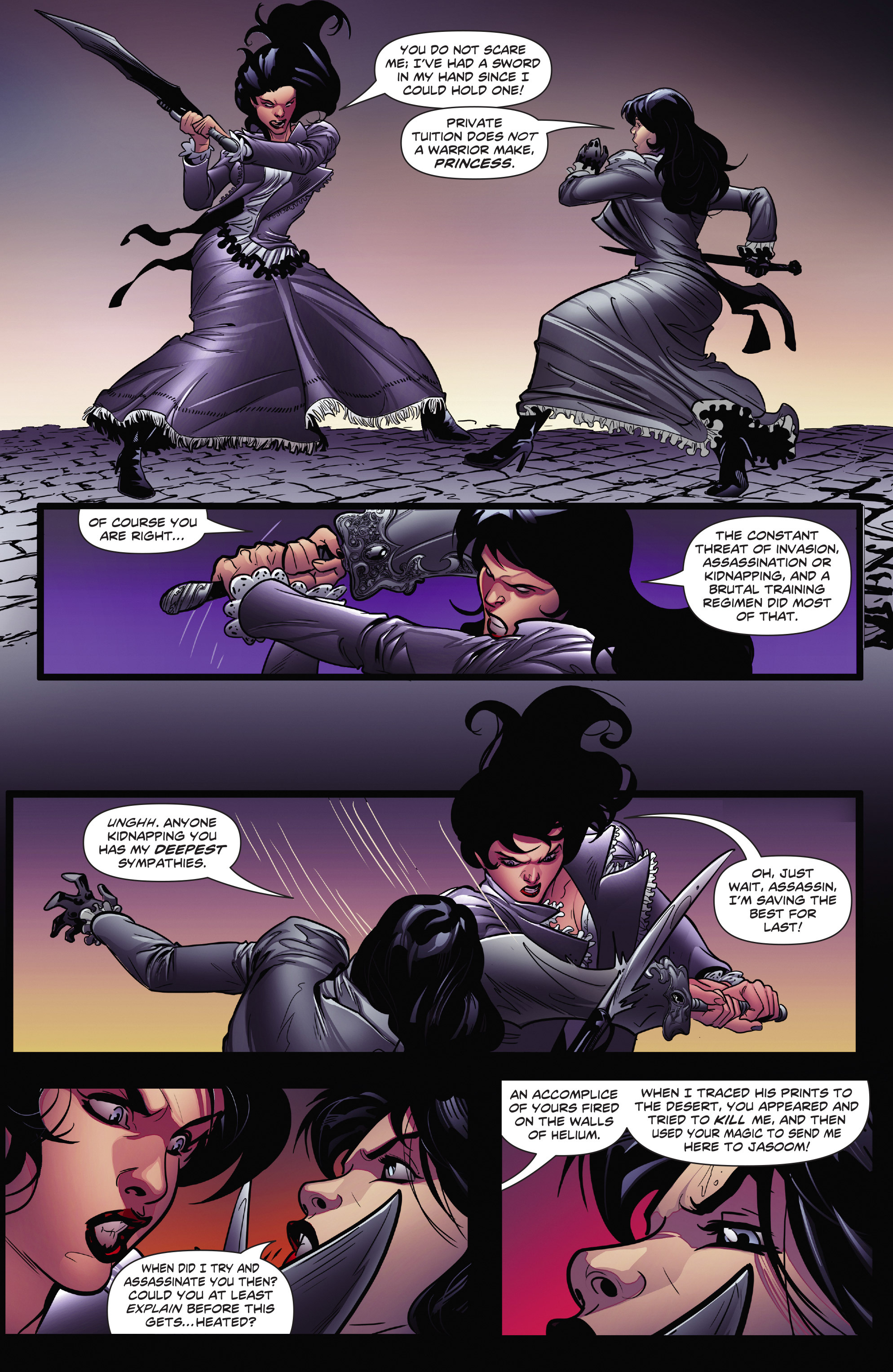 Read online Swords of Sorrow: Dejah Thoris & Irene Adler comic -  Issue #3 - 14