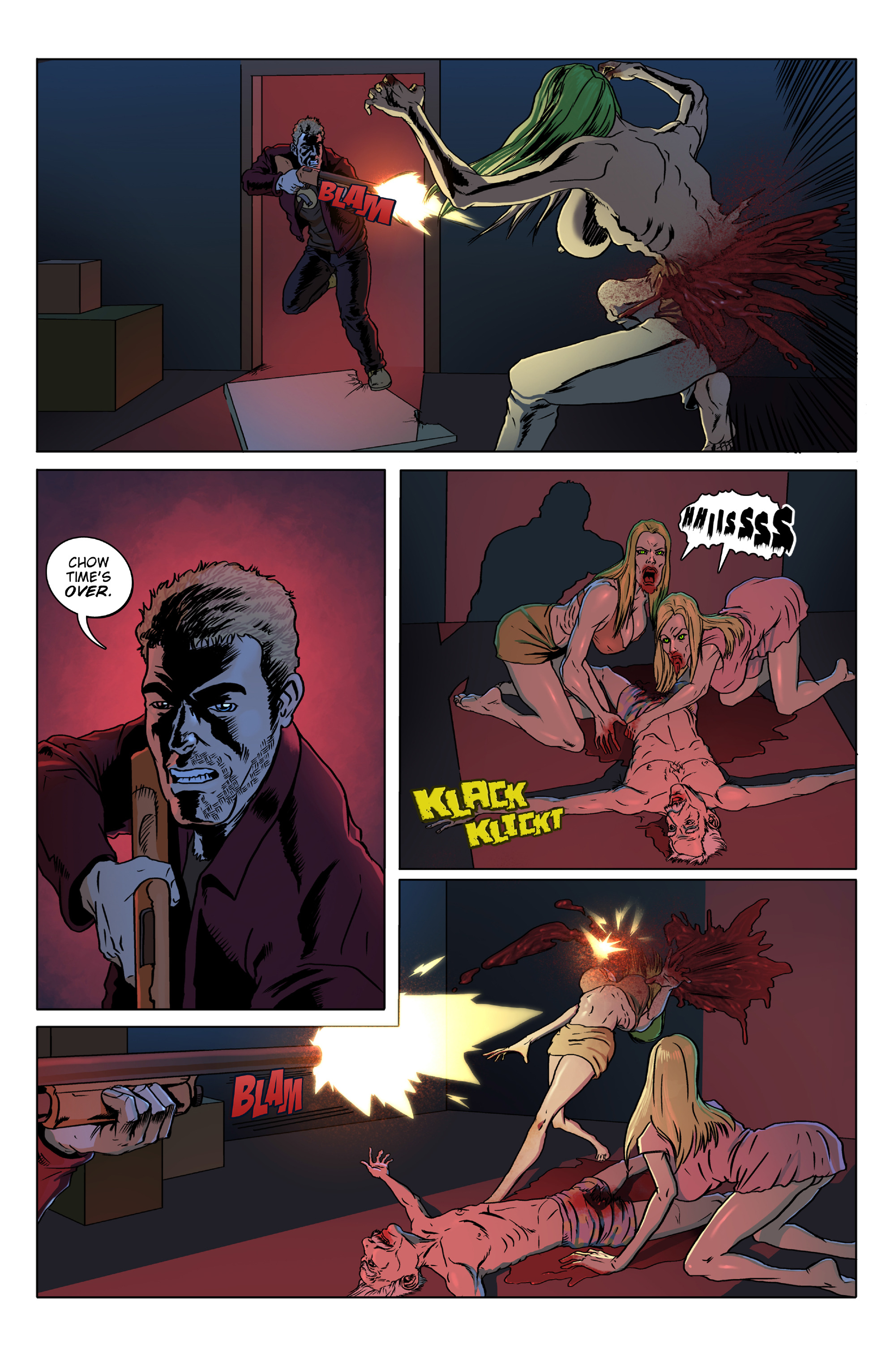 Read online Lesbian Zombies from Outer Space comic -  Issue #2 - 23